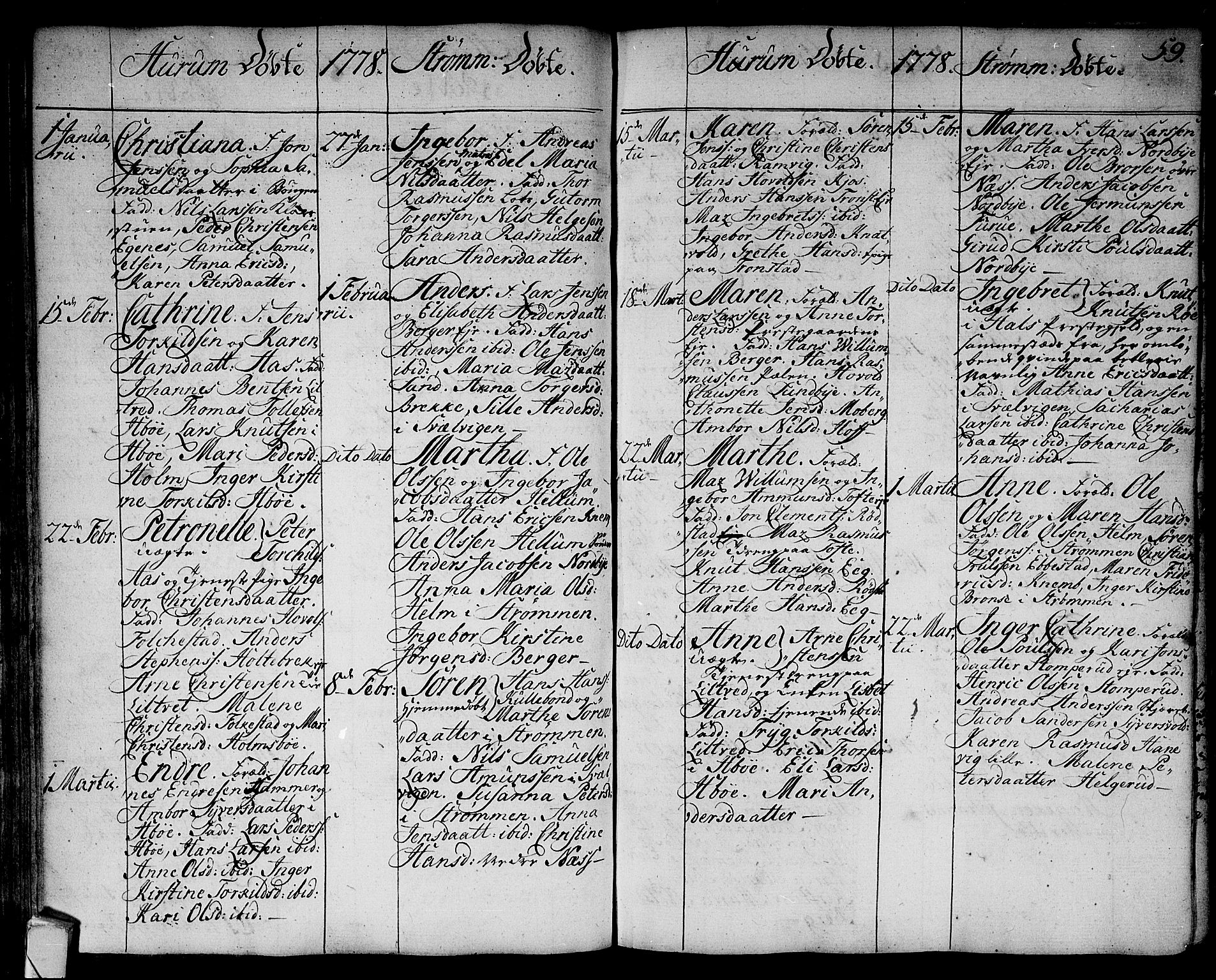 Hurum kirkebøker, AV/SAKO-A-229/F/Fa/L0007: Parish register (official) no. 7, 1771-1810, p. 59