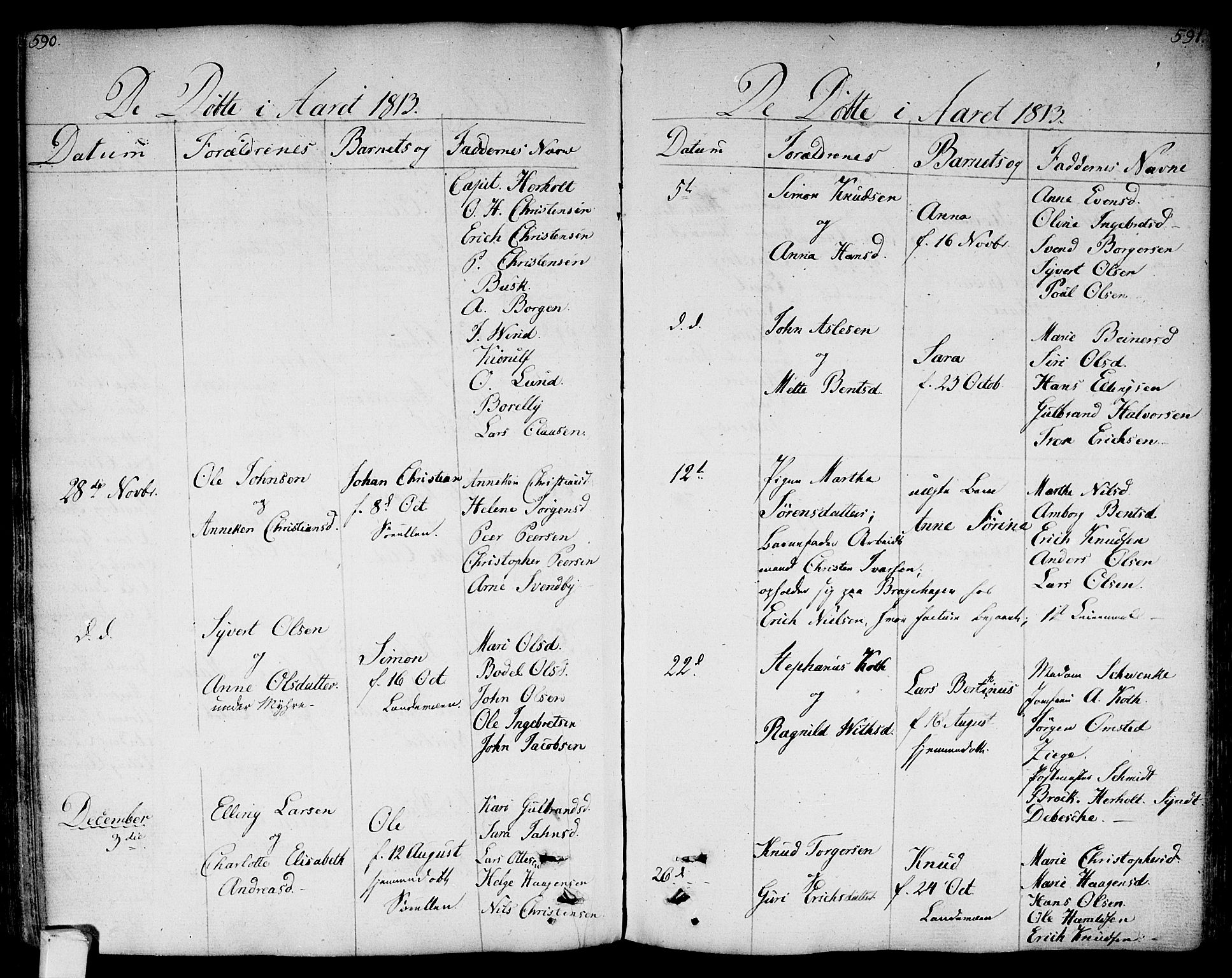 Bragernes kirkebøker, AV/SAKO-A-6/F/Fa/L0006a: Parish register (official) no. I 6, 1782-1814, p. 590-591