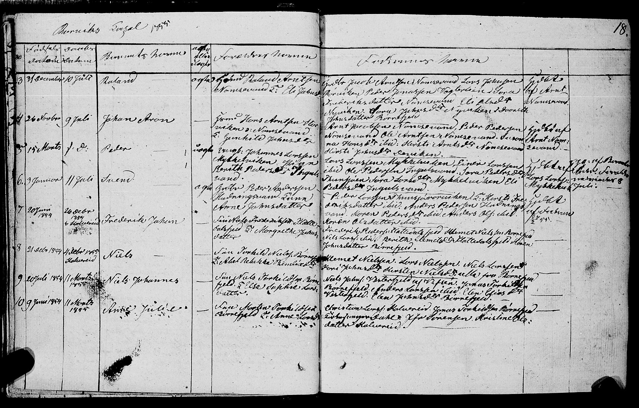 Ministerialprotokoller, klokkerbøker og fødselsregistre - Nord-Trøndelag, SAT/A-1458/762/L0538: Parish register (official) no. 762A02 /1, 1833-1879, p. 18
