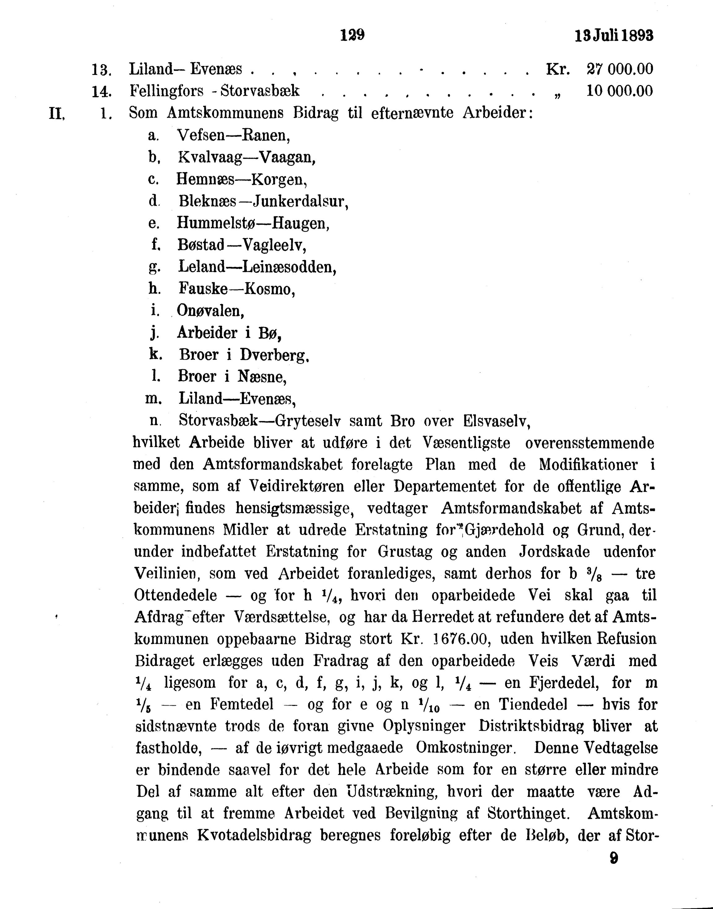 Nordland Fylkeskommune. Fylkestinget, AIN/NFK-17/176/A/Ac/L0016: Fylkestingsforhandlinger 1891-1893, 1891-1893