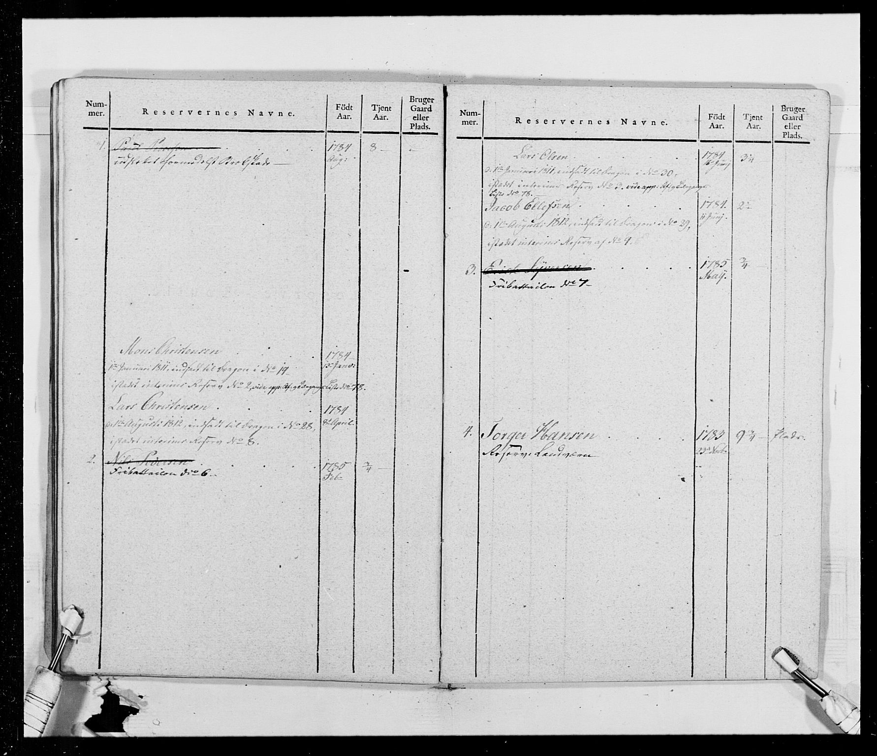 Generalitets- og kommissariatskollegiet, Det kongelige norske kommissariatskollegium, AV/RA-EA-5420/E/Eh/L0014: 3. Sønnafjelske dragonregiment, 1776-1813, p. 288