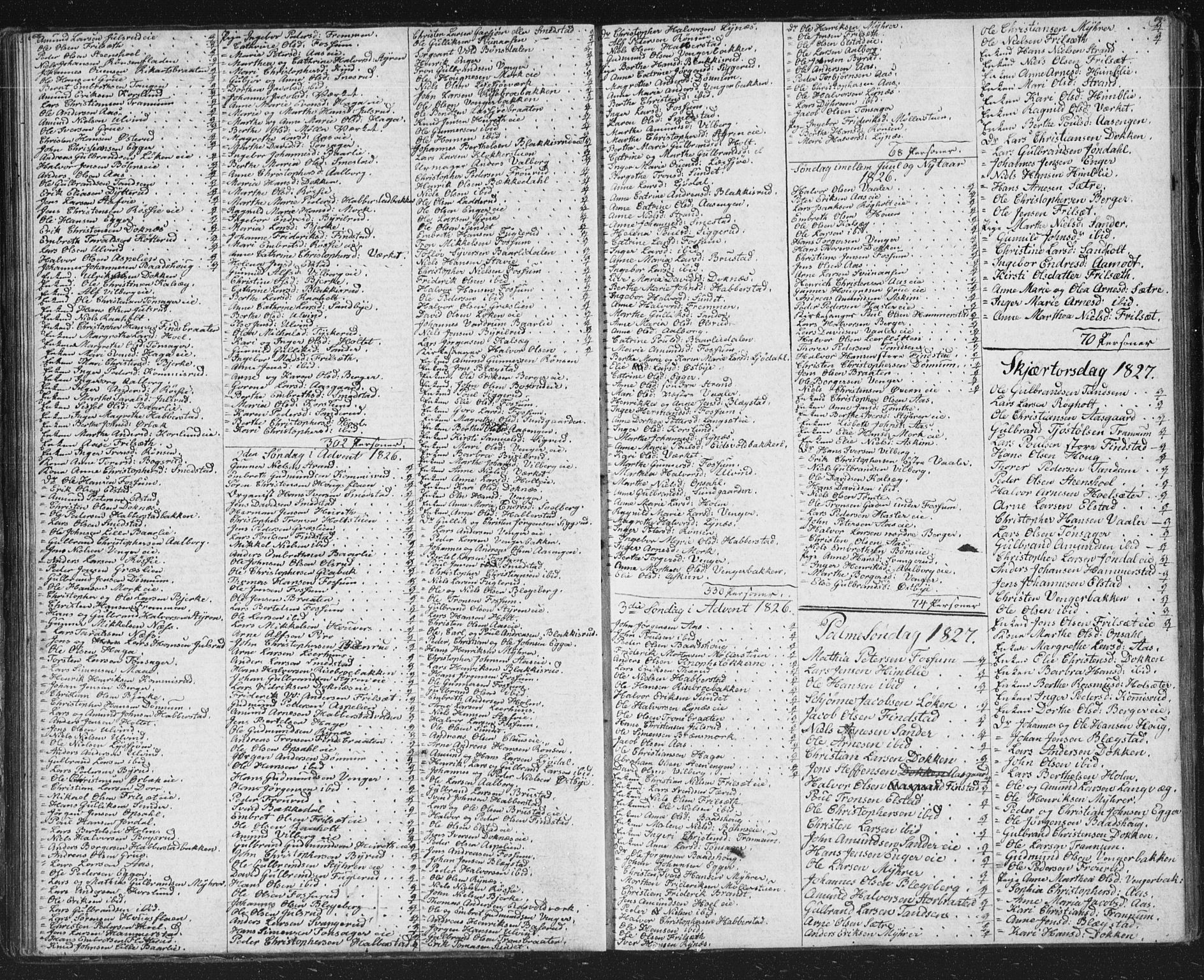 Eidsvoll prestekontor Kirkebøker, AV/SAO-A-10888/M/Ma/L0001: Communicants register no. I 1, 1820-1834, p. 68-69