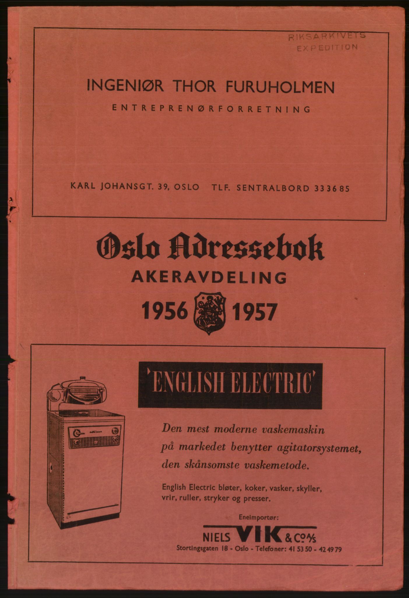 Kristiania/Oslo adressebok, PUBL/-, 1956-1957