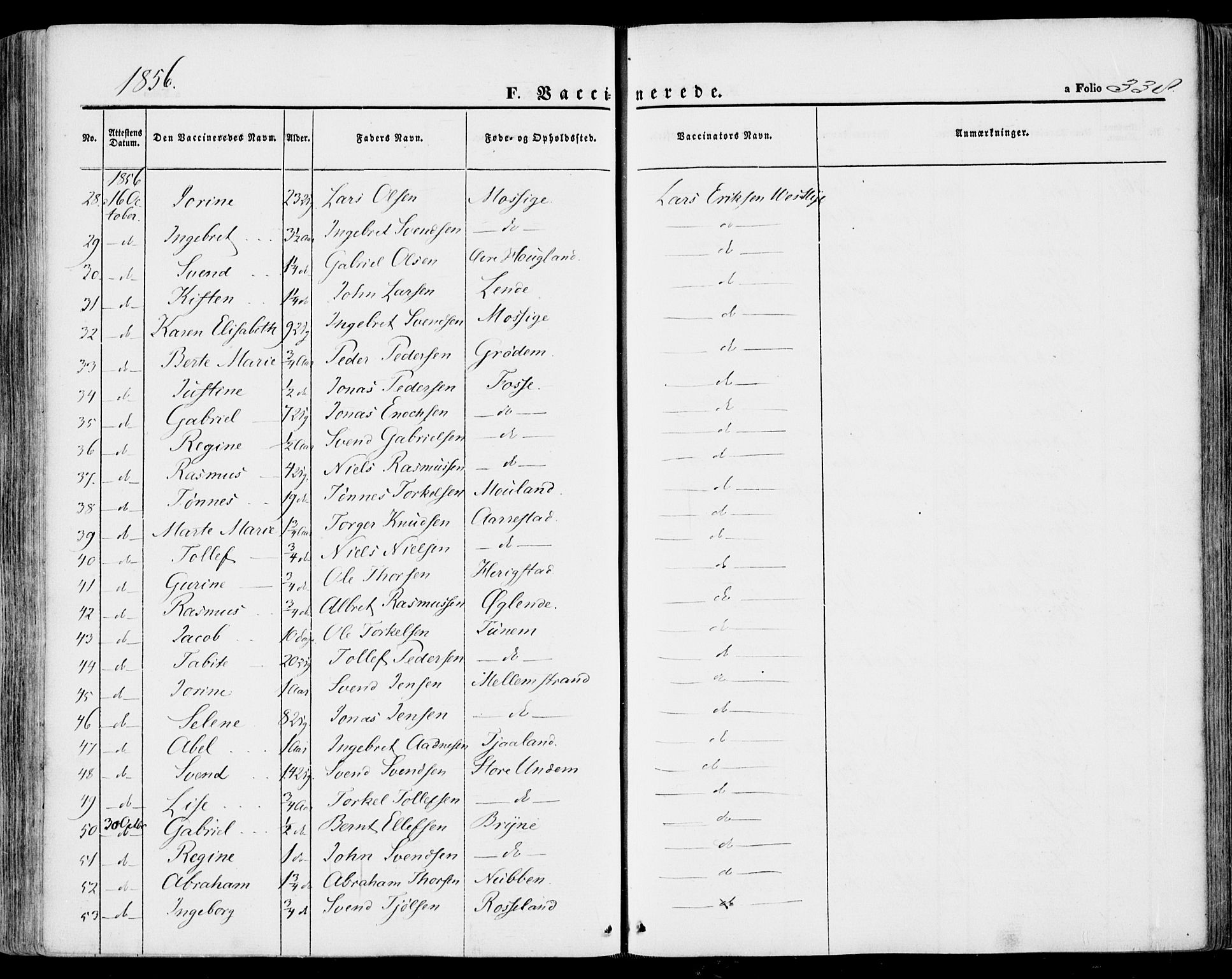 Lye sokneprestkontor, AV/SAST-A-101794/001/30BA/L0007: Parish register (official) no. A 6, 1856-1871, p. 338