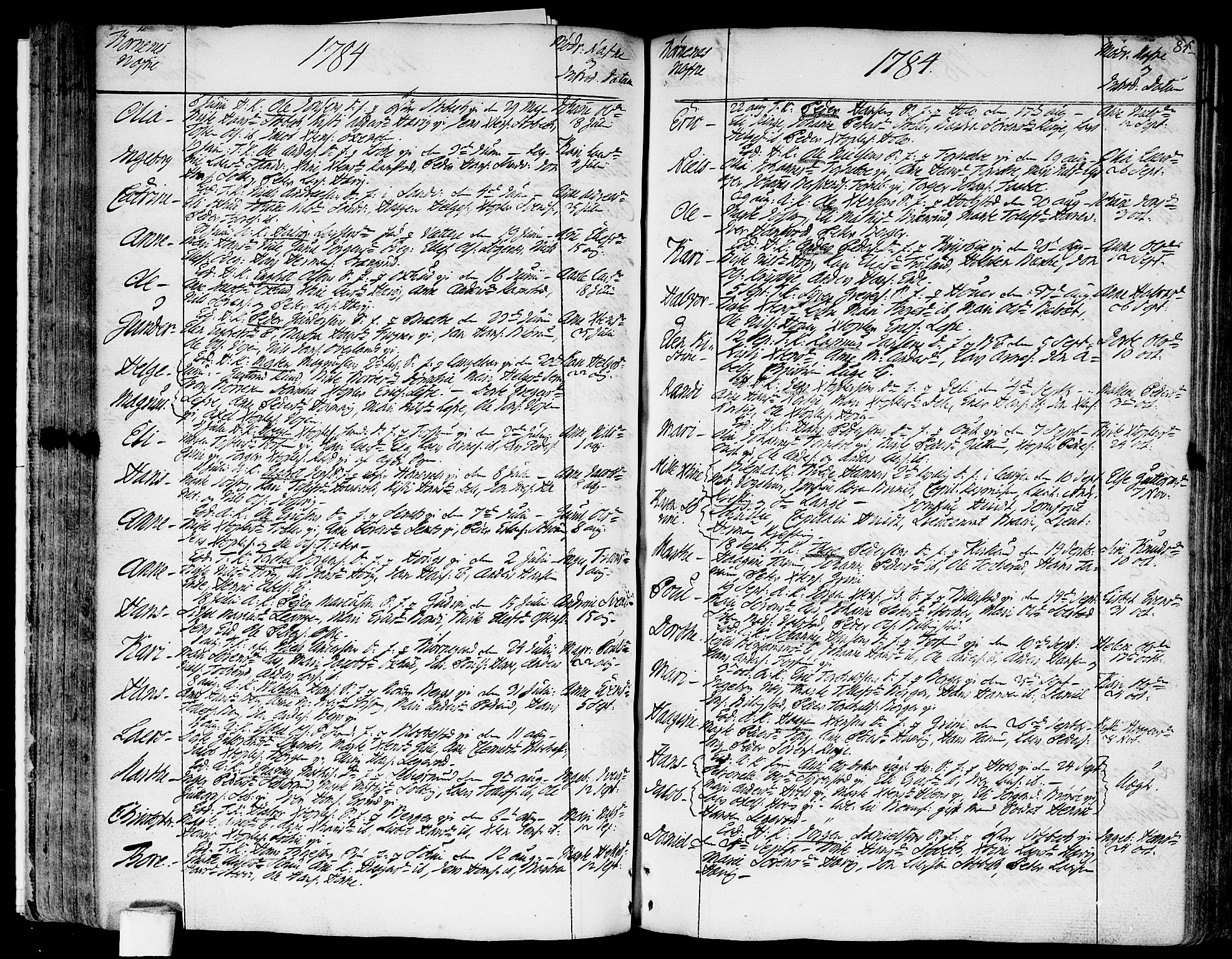 Asker prestekontor Kirkebøker, AV/SAO-A-10256a/F/Fa/L0003: Parish register (official) no. I 3, 1767-1807, p. 84