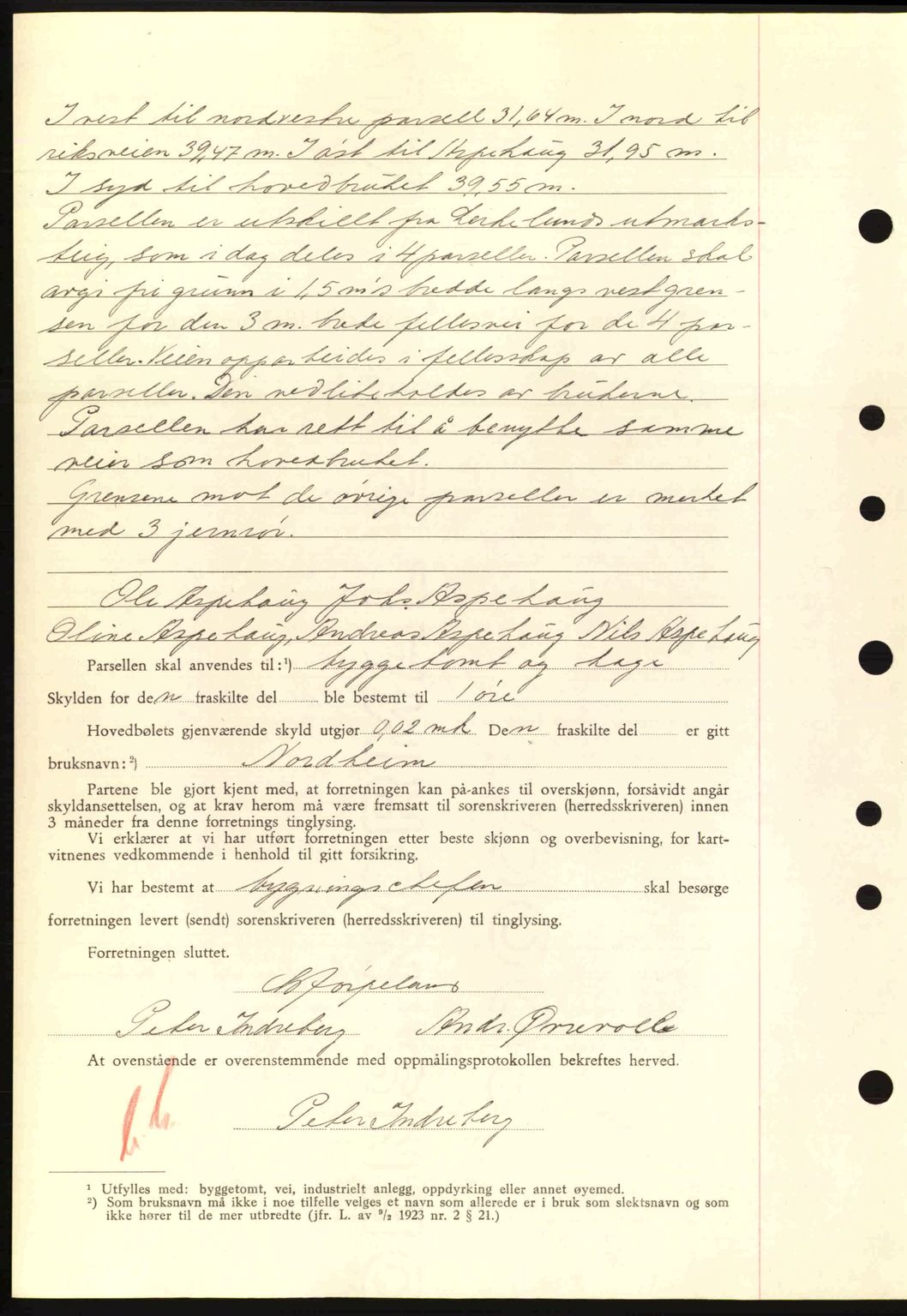 Nordre Sunnmøre sorenskriveri, AV/SAT-A-0006/1/2/2C/2Ca: Mortgage book no. A13, 1942-1942, Diary no: : 894/1942