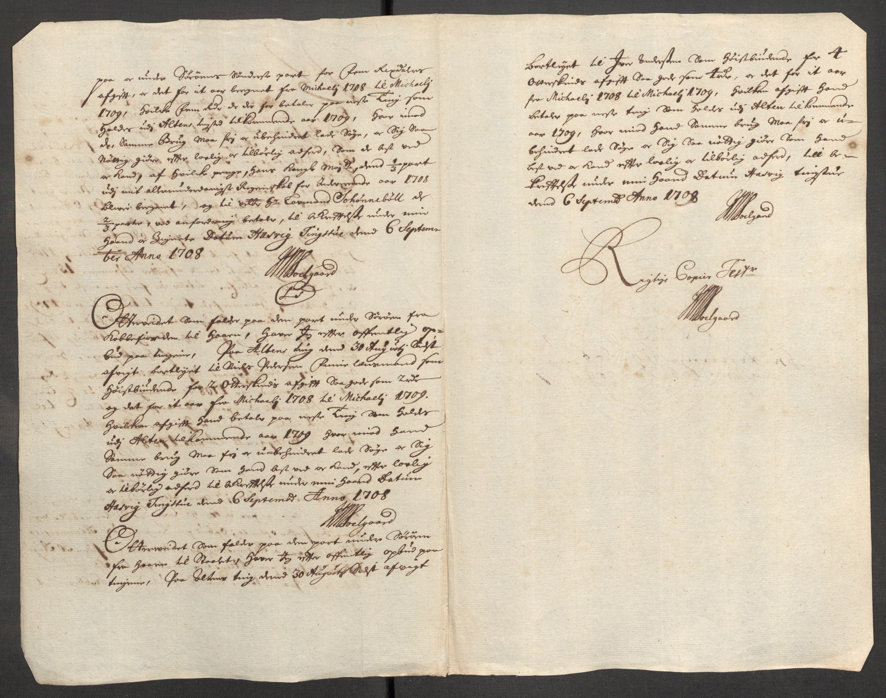 Rentekammeret inntil 1814, Reviderte regnskaper, Fogderegnskap, AV/RA-EA-4092/R69/L4854: Fogderegnskap Finnmark/Vardøhus, 1707-1708, p. 159