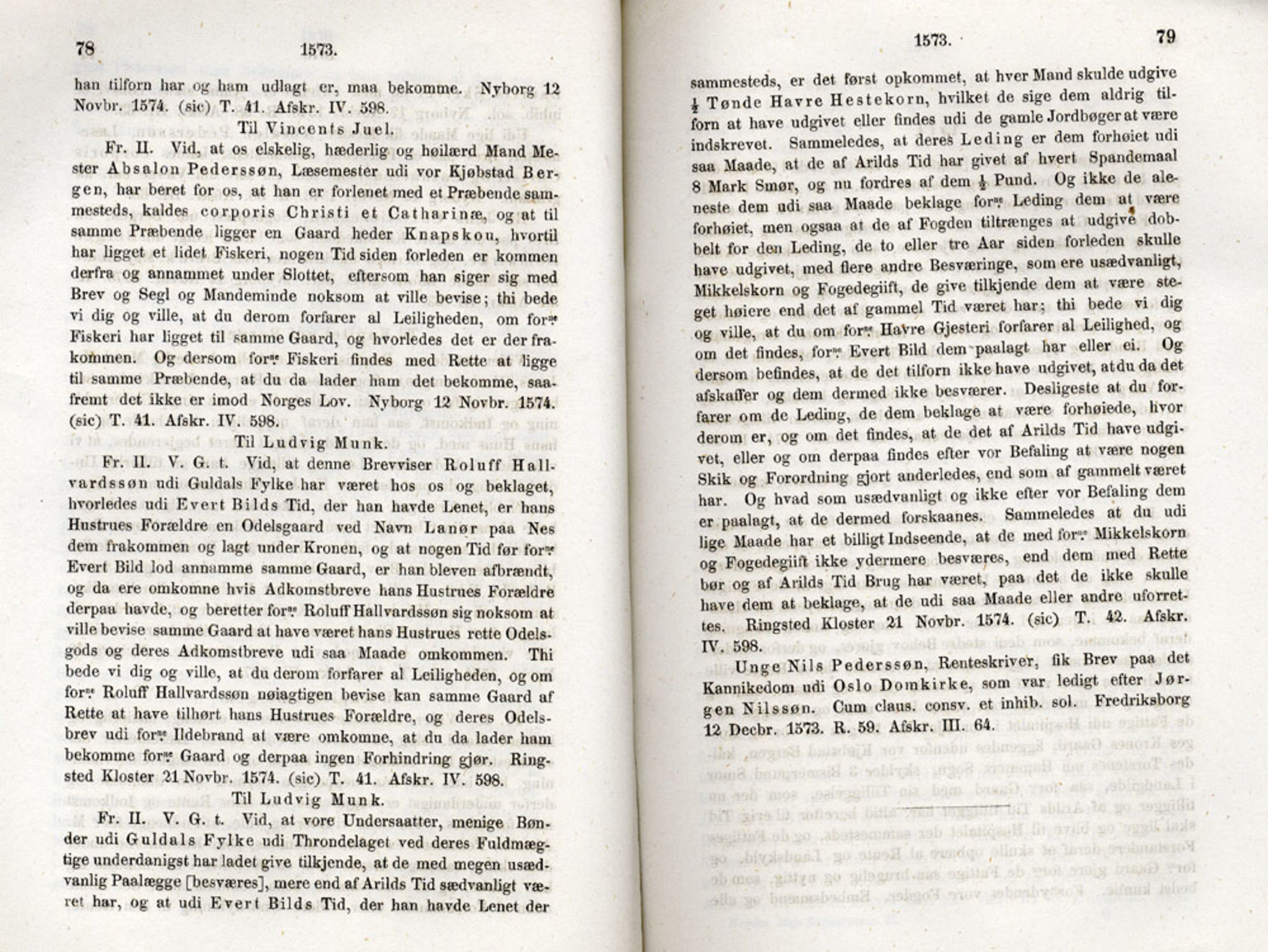 Publikasjoner utgitt av Det Norske Historiske Kildeskriftfond, PUBL/-/-/-: Norske Rigs-Registranter, bind 2, 1572-1588, p. 78-79