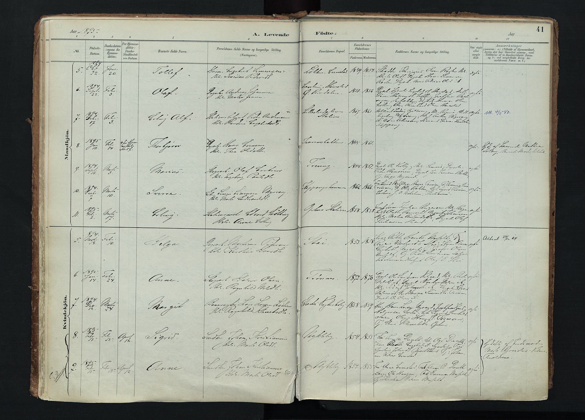 Stor-Elvdal prestekontor, AV/SAH-PREST-052/H/Ha/Haa/L0004: Parish register (official) no. 4, 1890-1922, p. 41