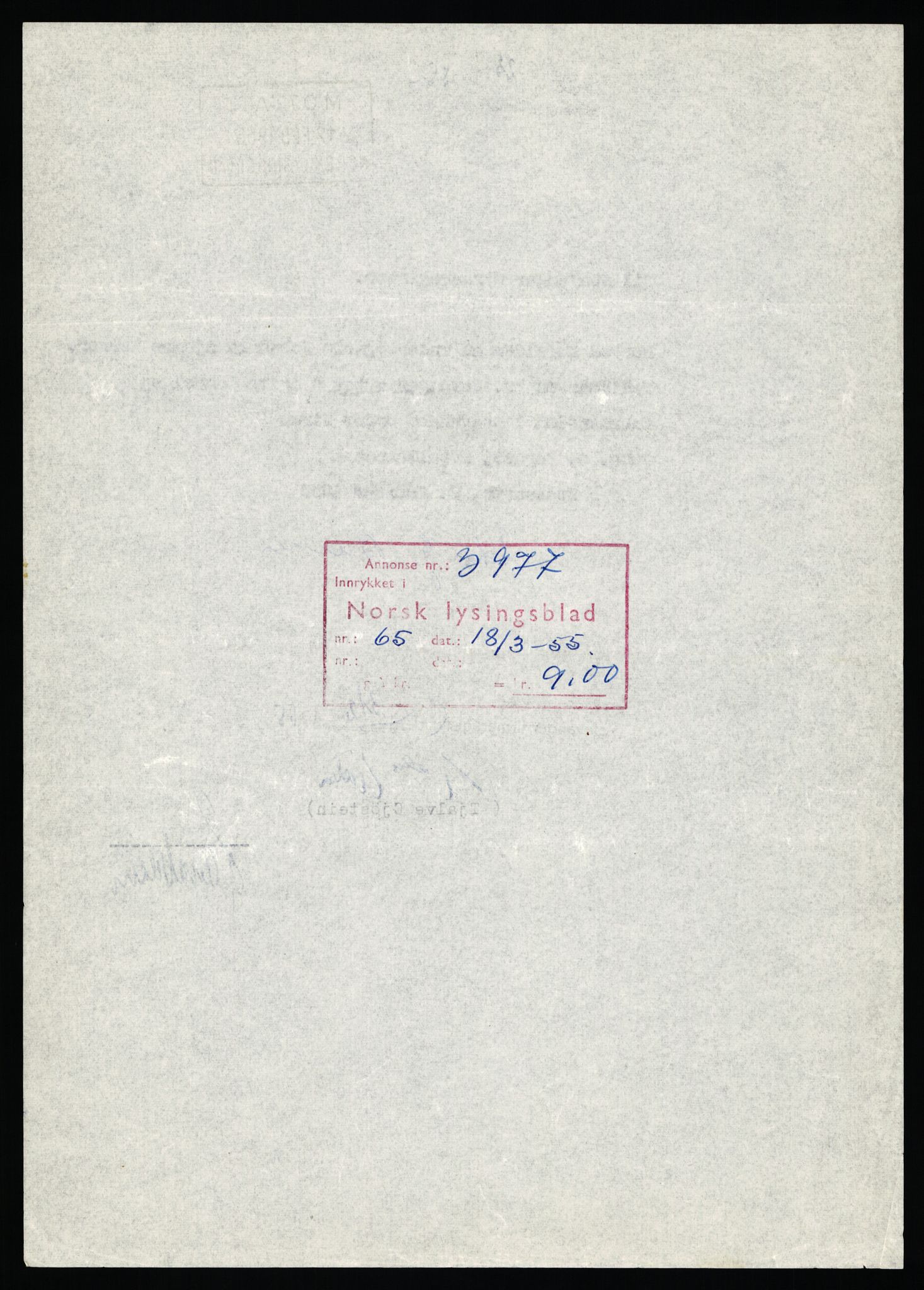 Stavanger byfogd, SAST/A-101408/002/J/Jd/Jde/L0001: Registreringsmeldinger og bilag. Enkeltmannsforetak, 1-350, 1891-1967, p. 119