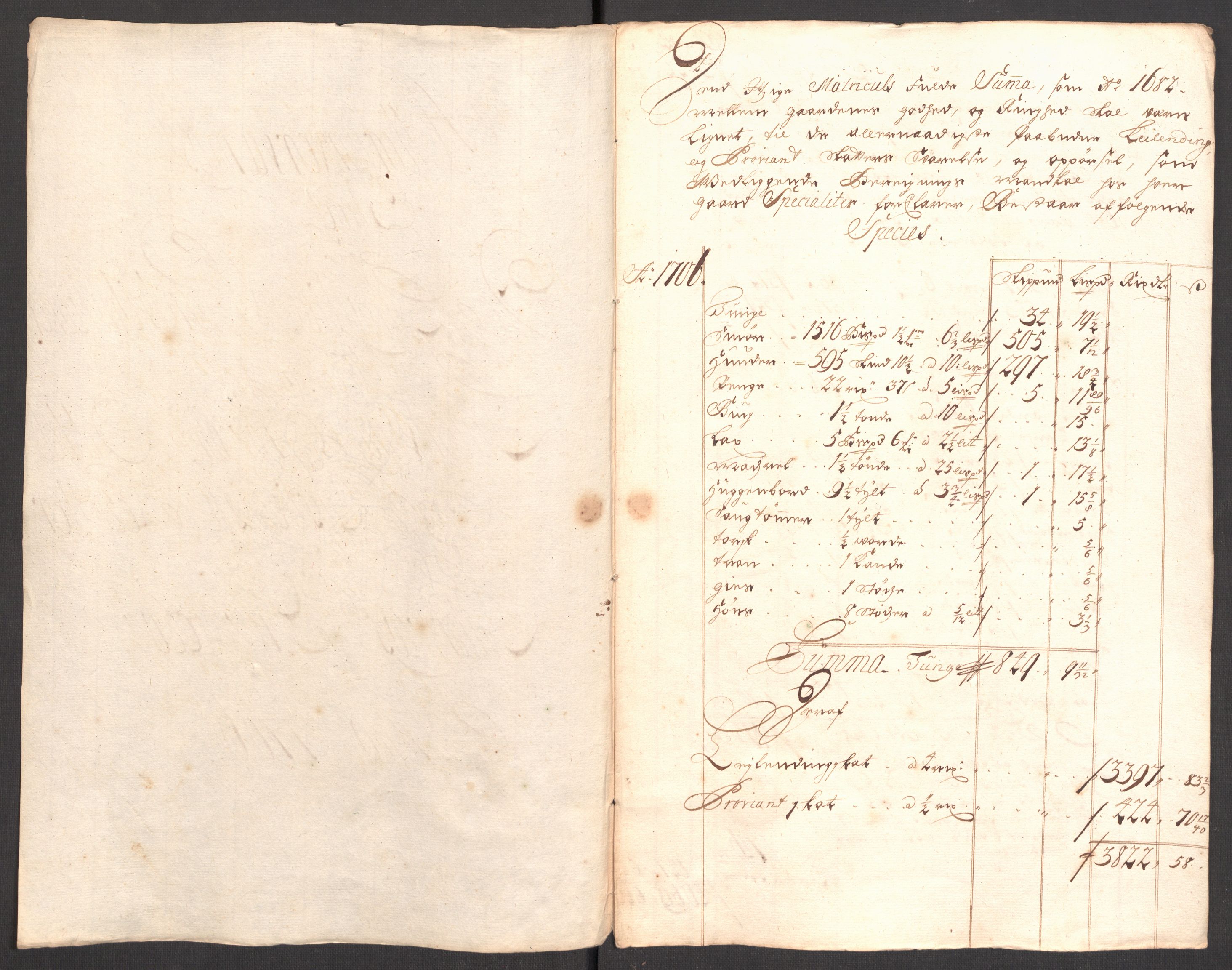 Rentekammeret inntil 1814, Reviderte regnskaper, Fogderegnskap, AV/RA-EA-4092/R33/L1979: Fogderegnskap Larvik grevskap, 1706, p. 141