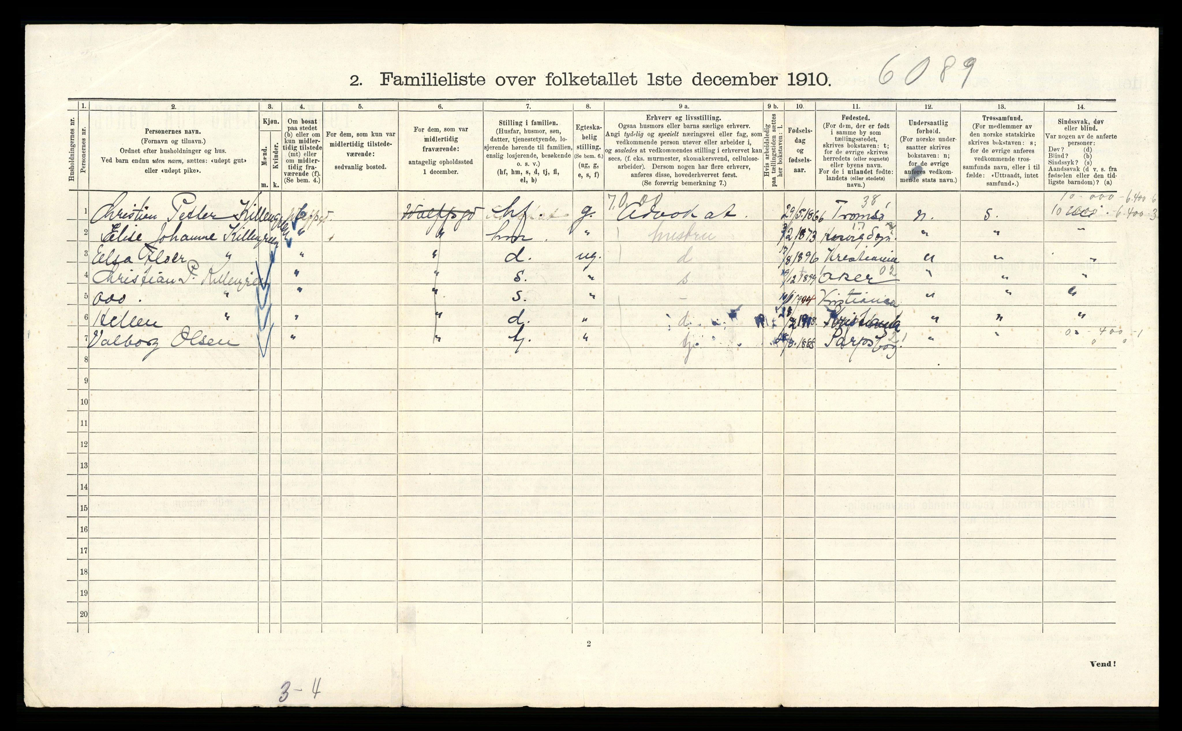 RA, 1910 census for Kristiania, 1910, p. 123514