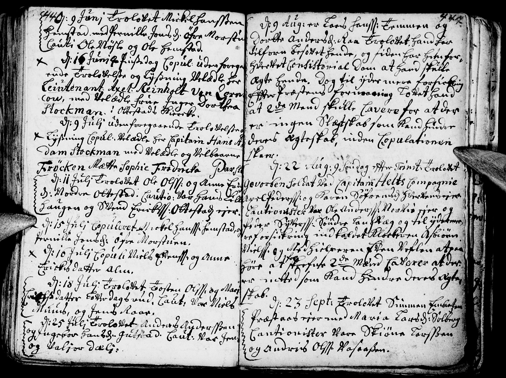 Stange prestekontor, AV/SAH-PREST-002/K/L0002: Parish register (official) no. 2, 1724-1740, p. 446-447