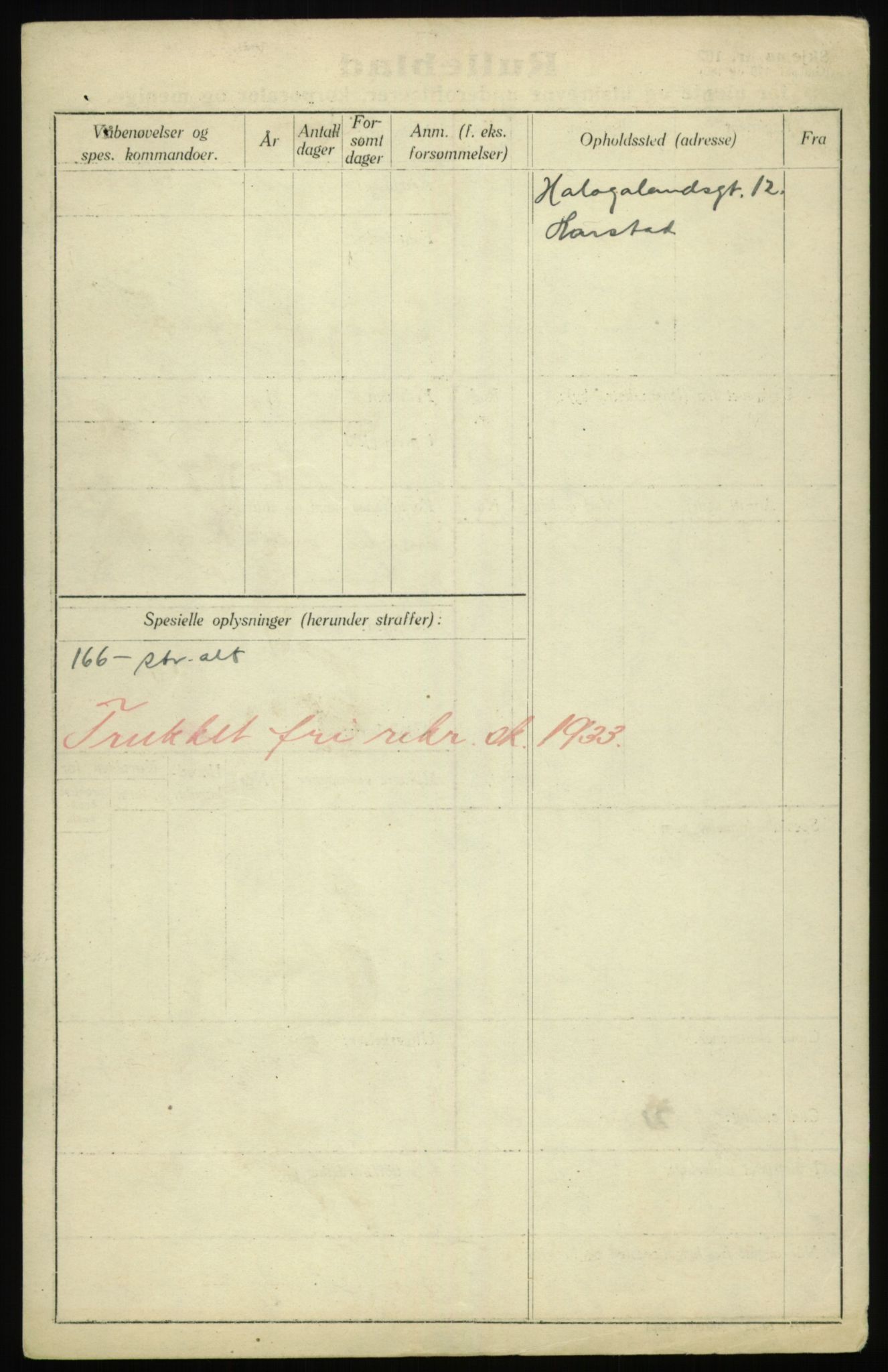 Forsvaret, Troms infanteriregiment nr. 16, AV/RA-RAFA-3146/P/Pa/L0017: Rulleblad for regimentets menige mannskaper, årsklasse 1933, 1933, p. 530