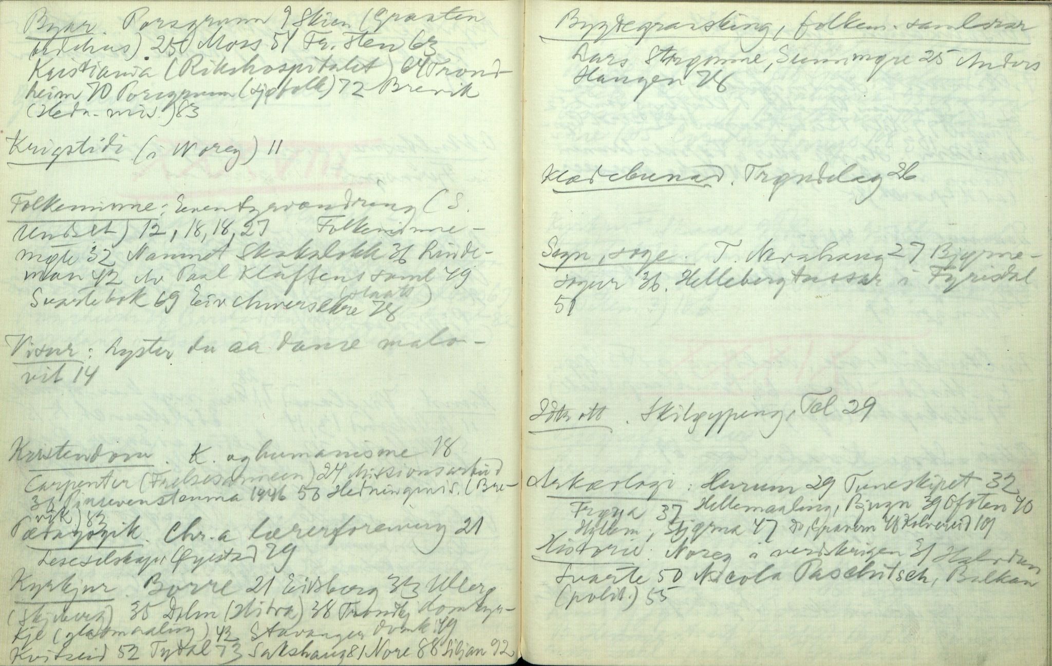 Rikard Berge, TEMU/TGM-A-1003/H/L0096: 96: Utklypp. Register l, 1918