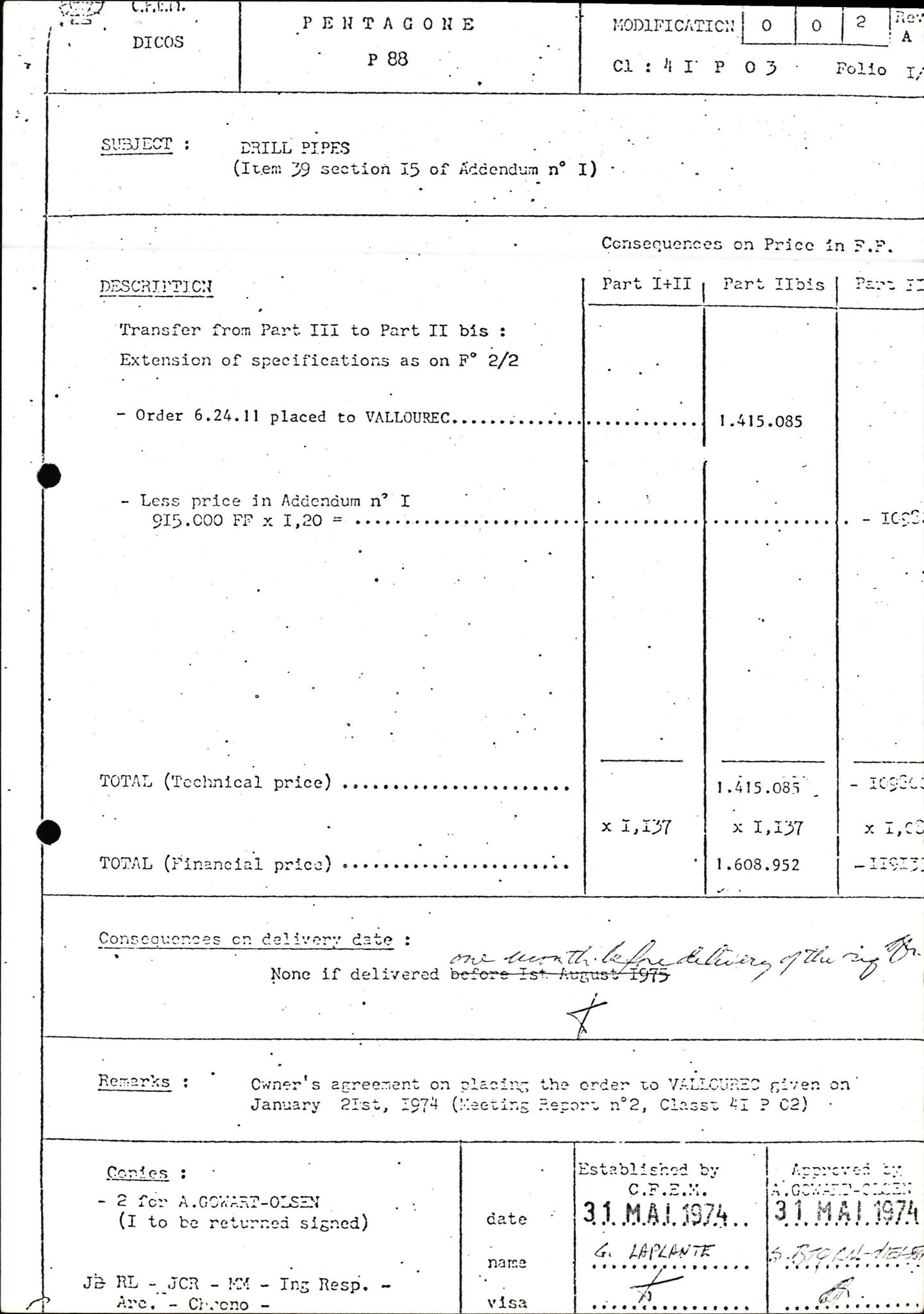 Pa 1503 - Stavanger Drilling AS, SAST/A-101906/2/E/Ec/Eca/L0004: Sak og korrespondanse, 1973-1982