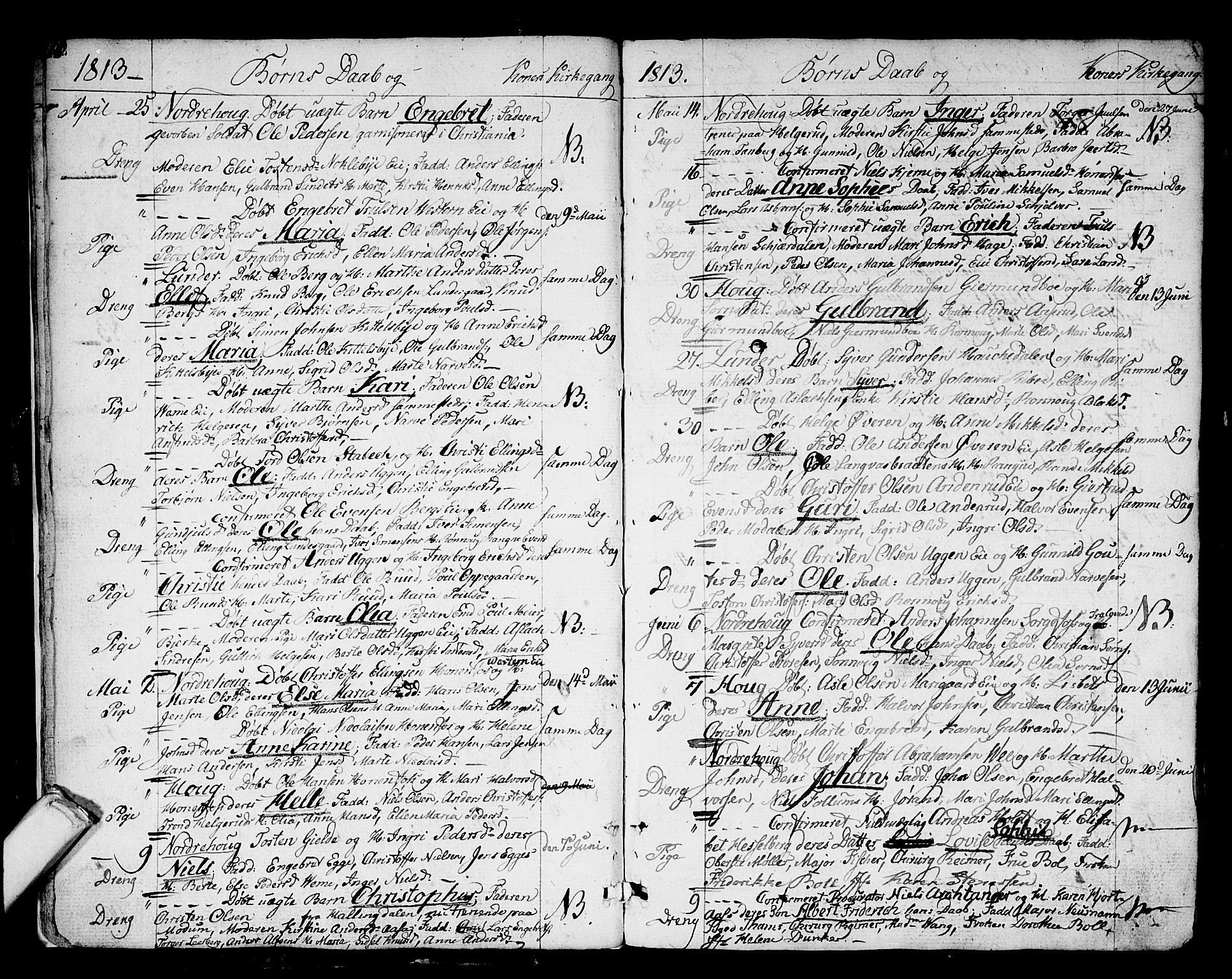Norderhov kirkebøker, SAKO/A-237/F/Fa/L0007: Parish register (official) no. 7, 1812-1814, p. 11