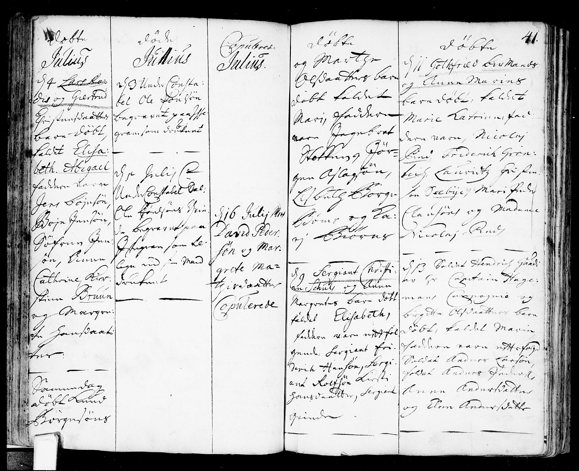 Fredrikstad prestekontor Kirkebøker, AV/SAO-A-11082/F/Fa/L0001: Parish register (official) no. 1, 1717-1731, p. 41