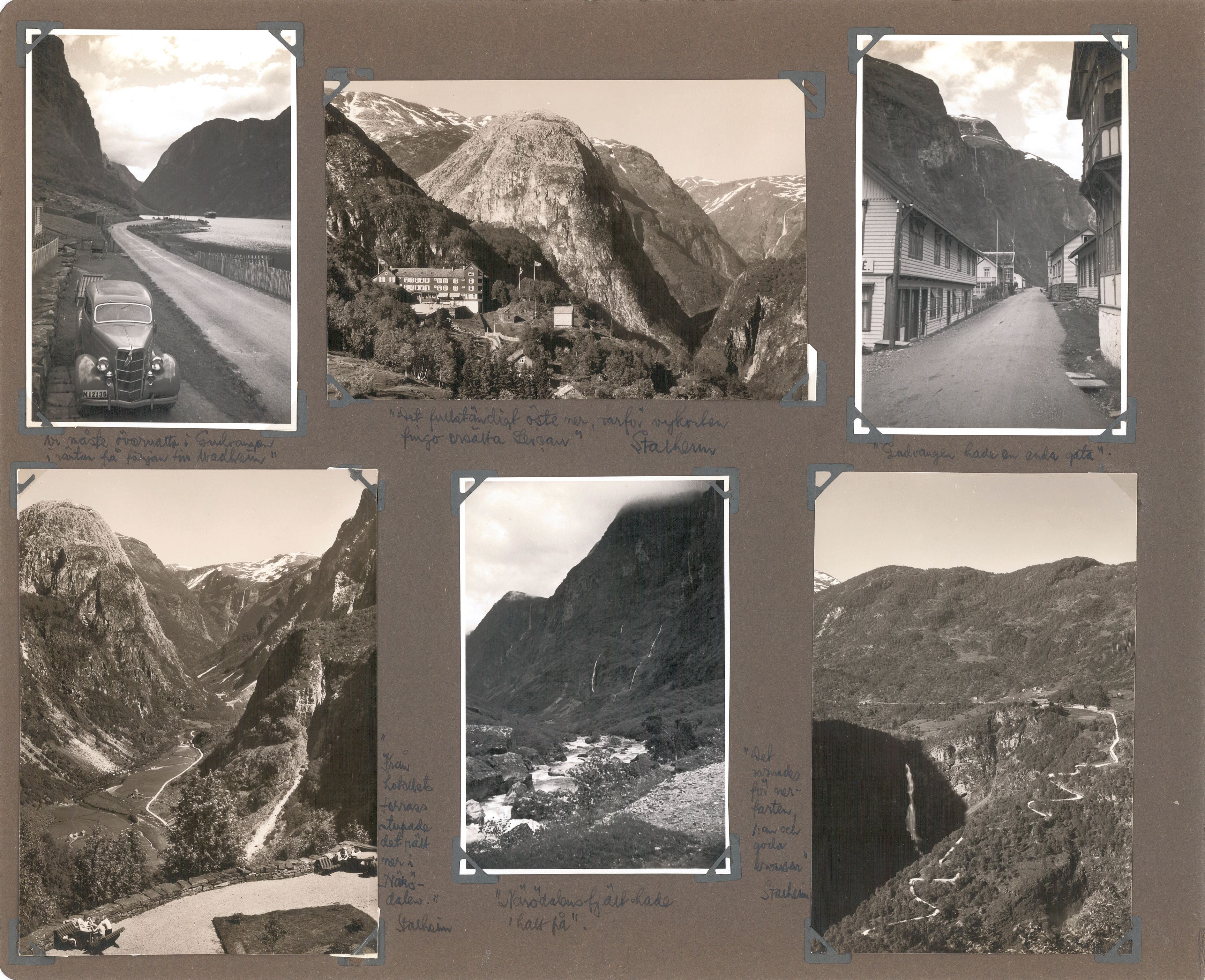 Familien Malmros' på reise i Norge - fotoalbum, SAB/SAB/PA-0313/U/L0001: Fotoalbum, 1935, p. 24