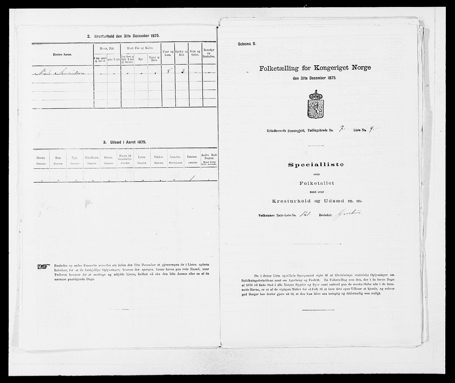 SAB, 1875 census for 1224P Kvinnherad, 1875, p. 481