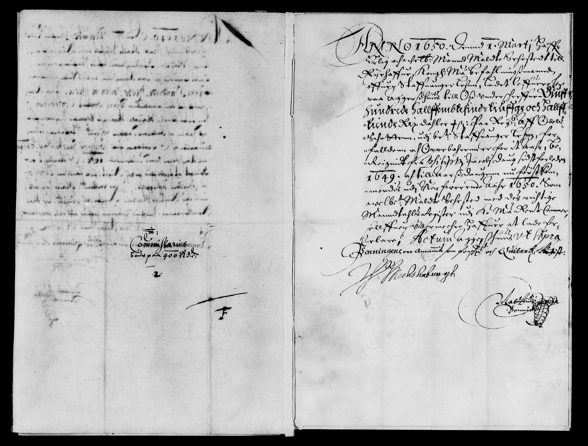 Rentekammeret inntil 1814, Reviderte regnskaper, Lensregnskaper, AV/RA-EA-5023/R/Rb/Rbs/L0033: Stavanger len, 1649-1652