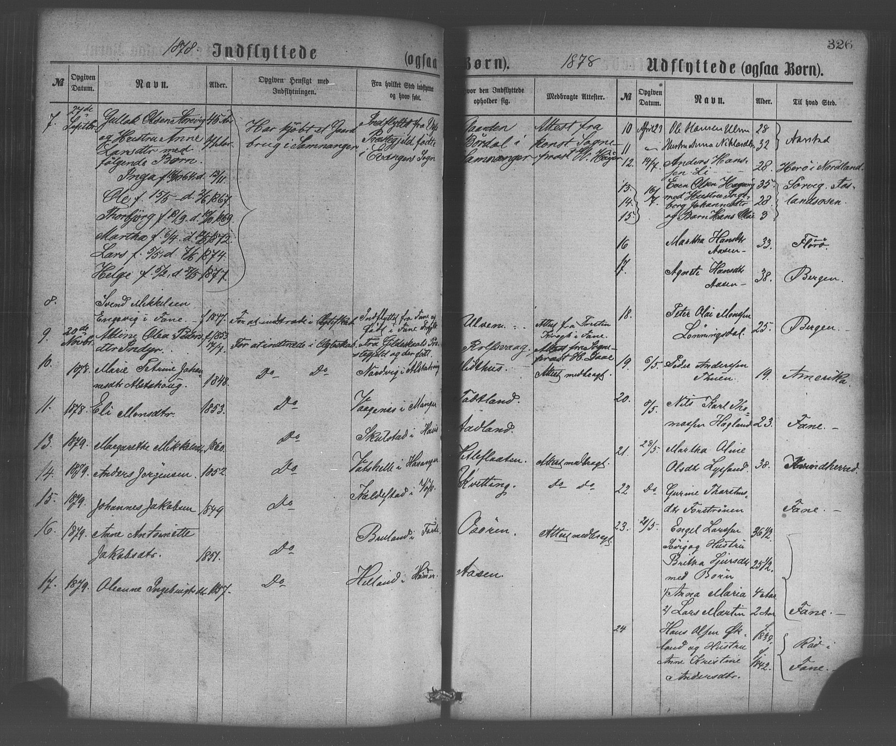 Os sokneprestembete, AV/SAB-A-99929: Parish register (official) no. A 18, 1874-1884, p. 326