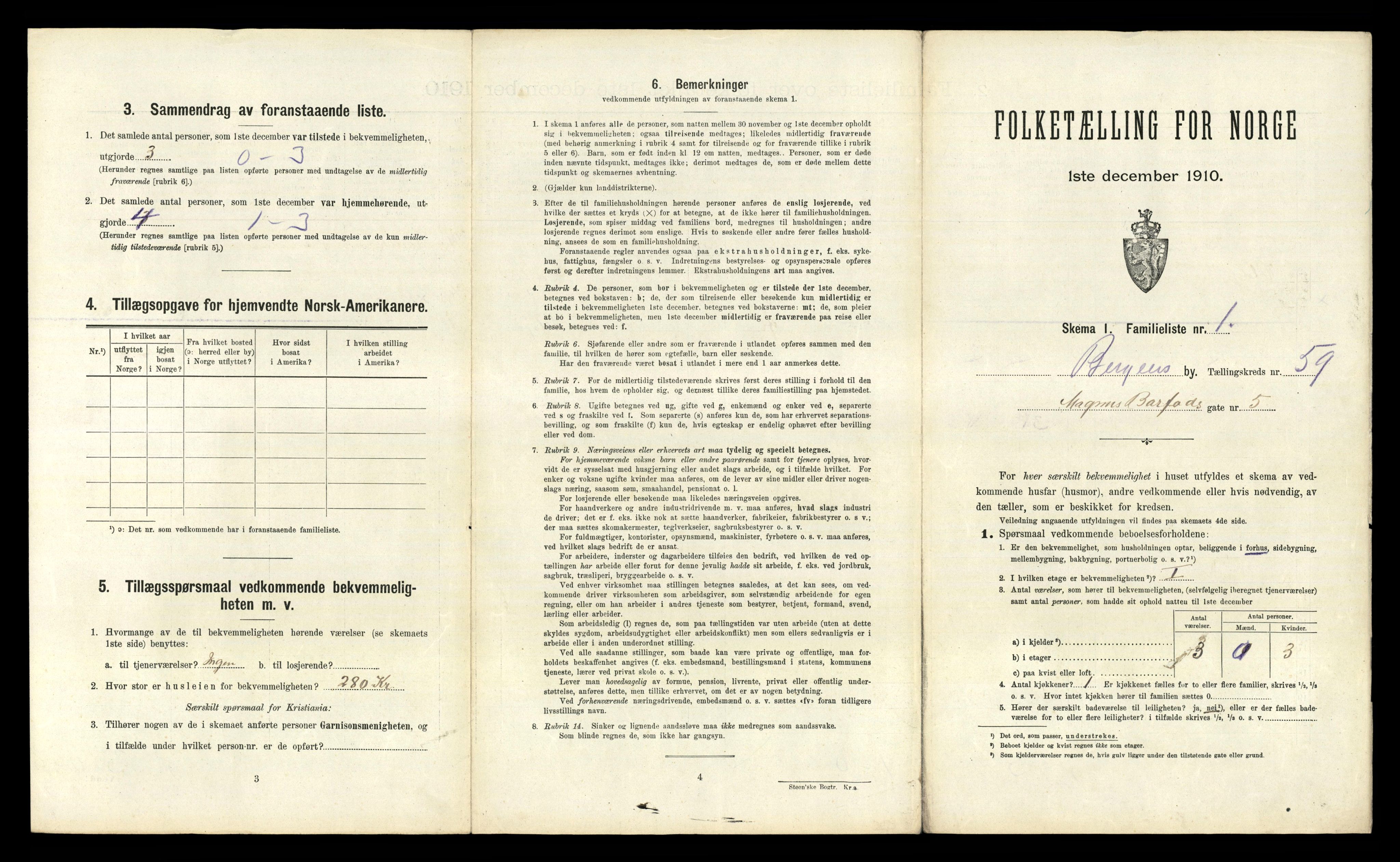 RA, 1910 census for Bergen, 1910, p. 20347