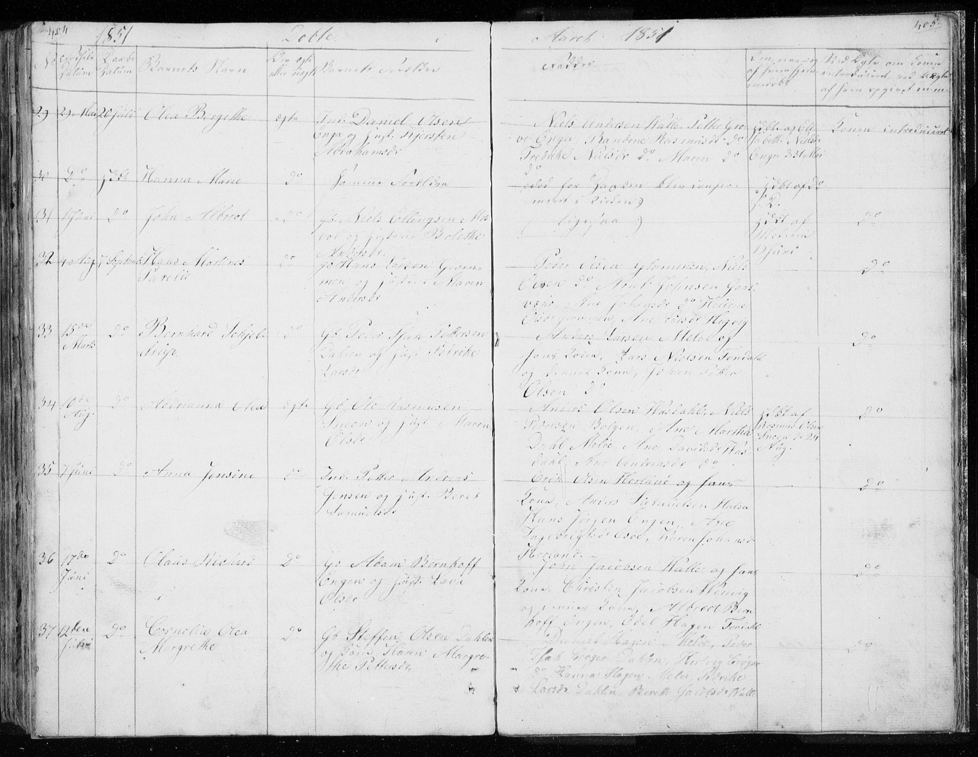 Ministerialprotokoller, klokkerbøker og fødselsregistre - Nordland, AV/SAT-A-1459/843/L0632: Parish register (copy) no. 843C01, 1833-1853, p. 404-405