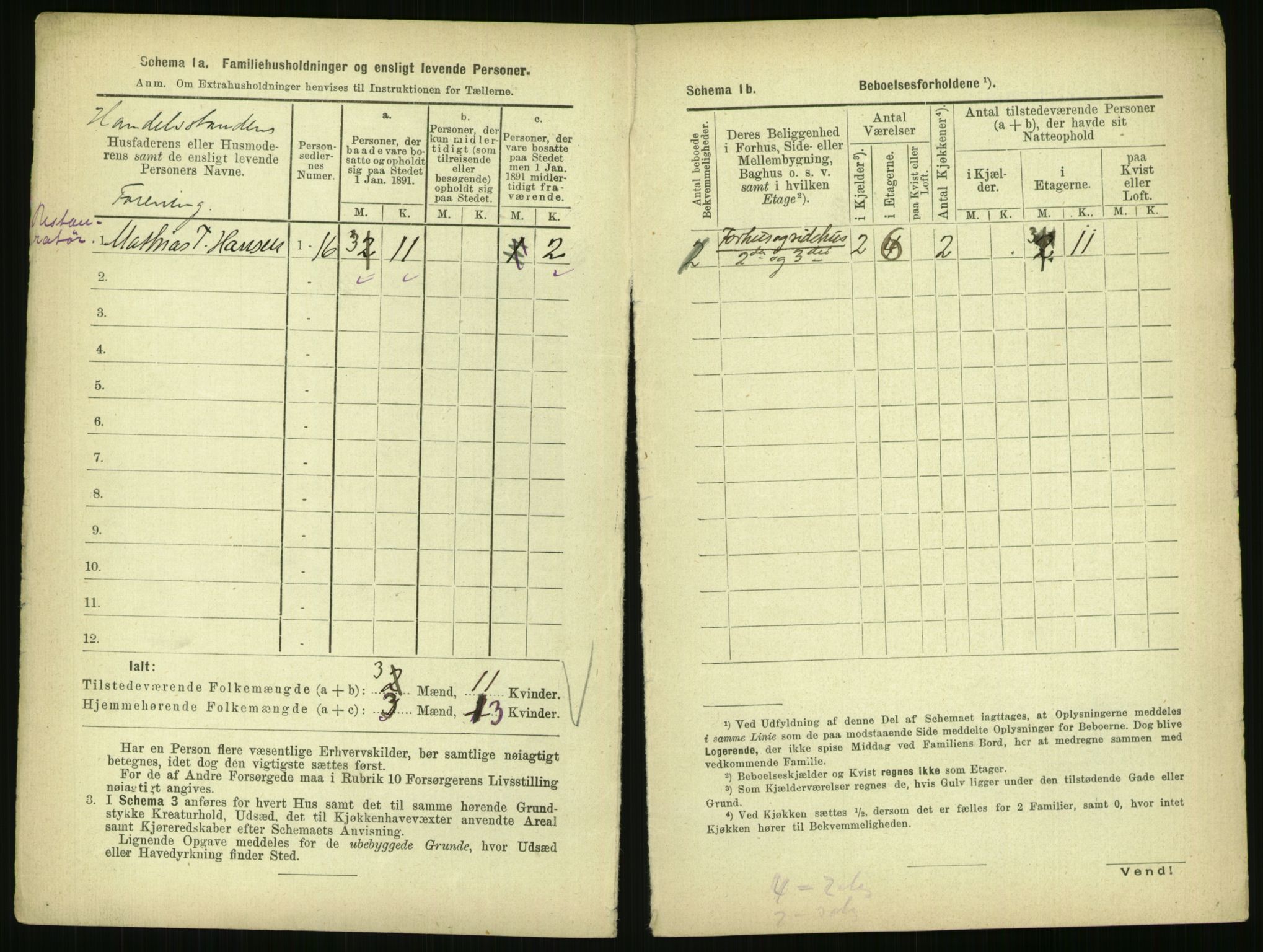 RA, 1891 census for 0301 Kristiania, 1891, p. 2533