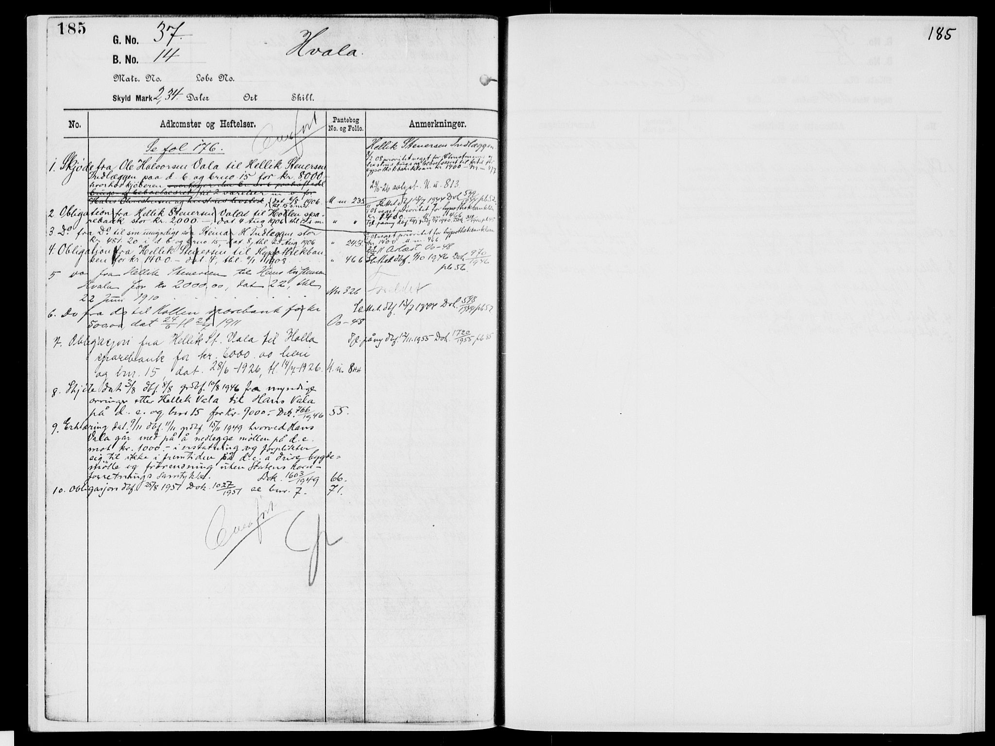 Nedre Telemark sorenskriveri, AV/SAKO-A-135/G/Gb/Gbg/L0002: Mortgage register no. VII 2, p. 176-177