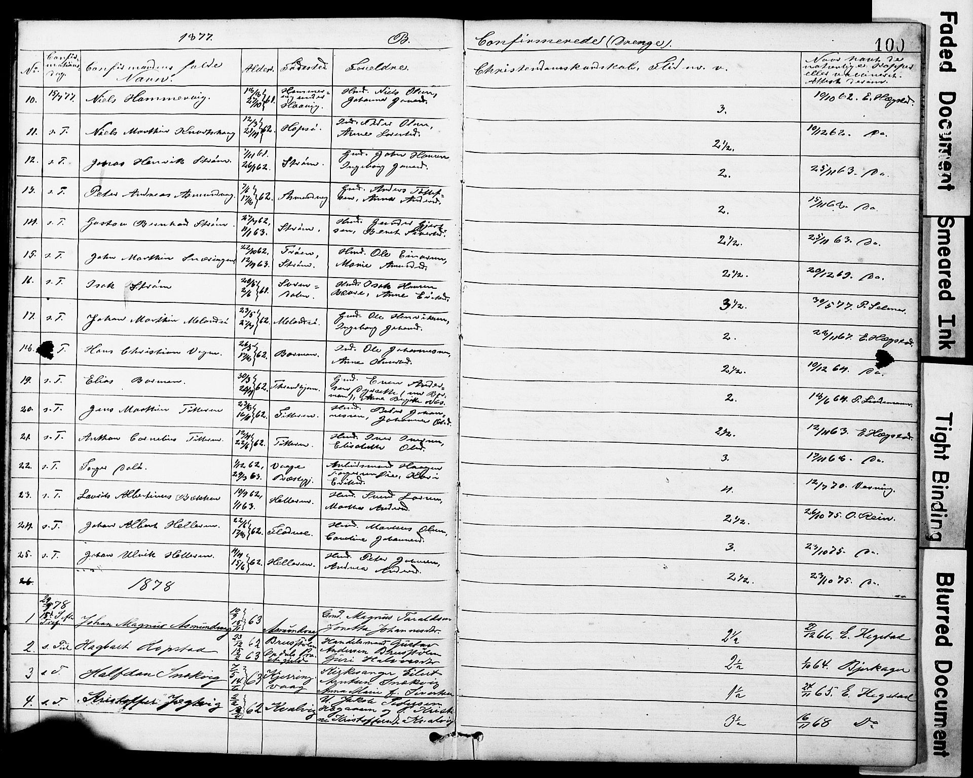 Ministerialprotokoller, klokkerbøker og fødselsregistre - Sør-Trøndelag, SAT/A-1456/634/L0541: Parish register (copy) no. 634C03, 1874-1891, p. 100