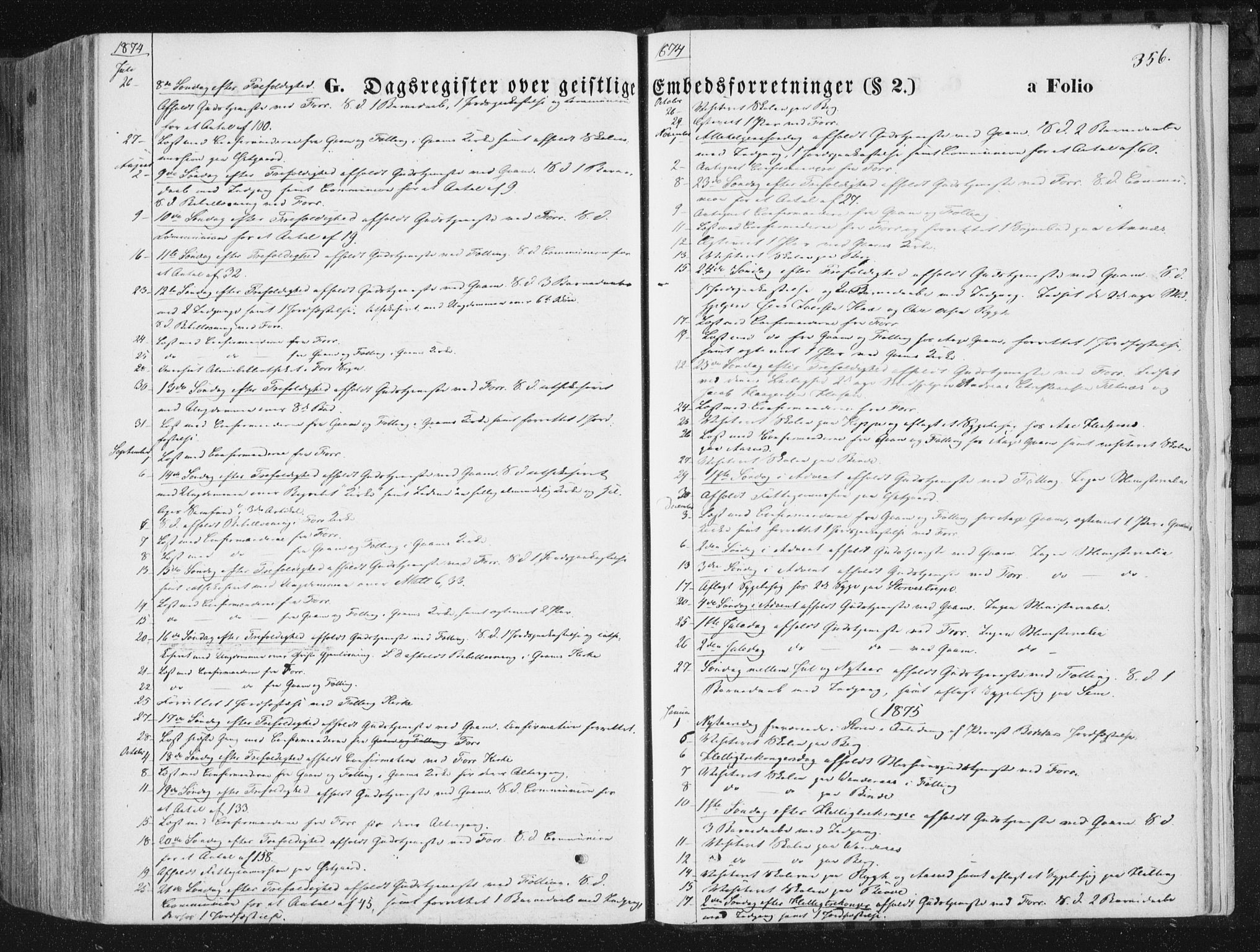 Ministerialprotokoller, klokkerbøker og fødselsregistre - Nord-Trøndelag, SAT/A-1458/746/L0447: Parish register (official) no. 746A06, 1860-1877, p. 356