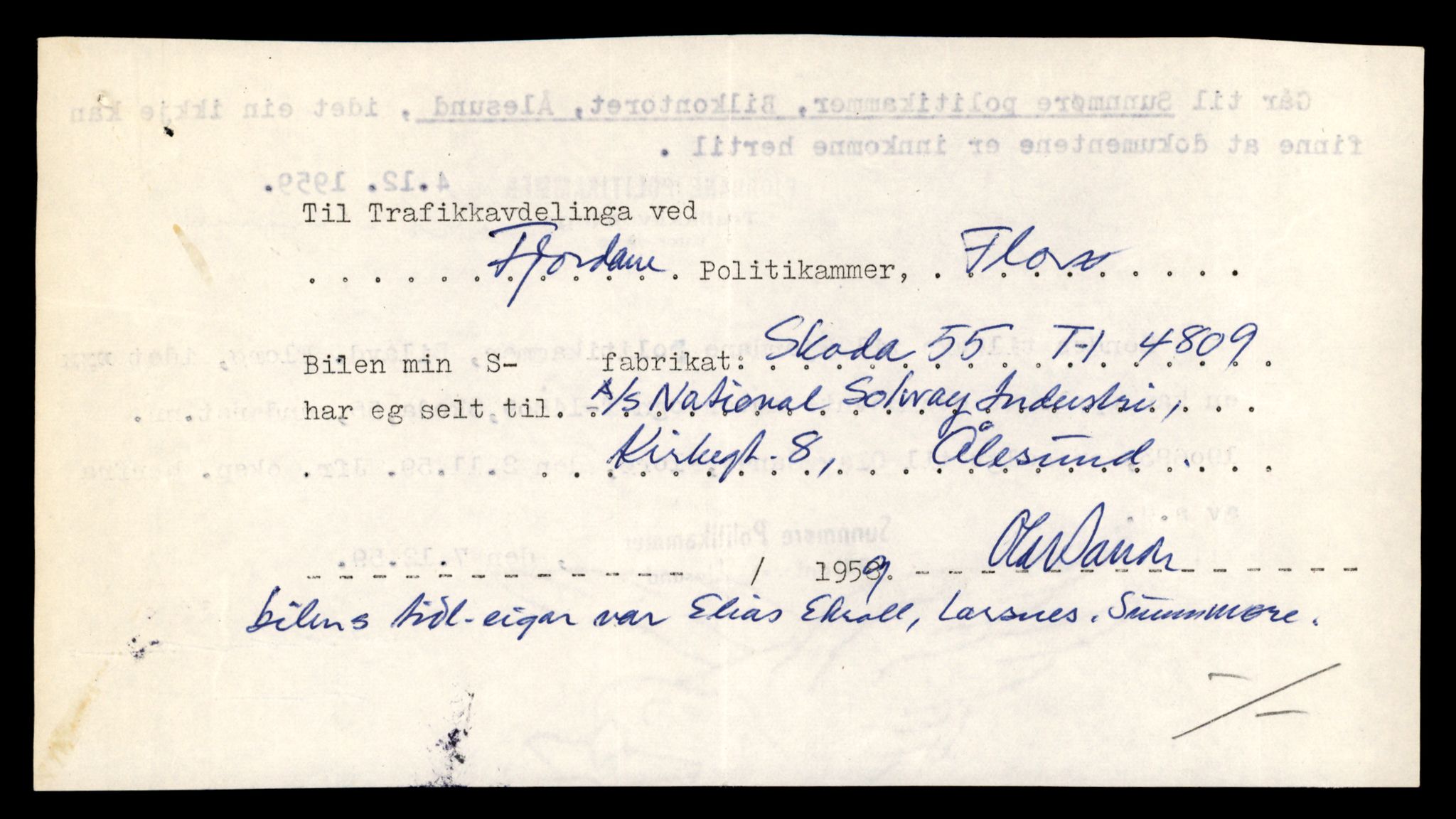 Møre og Romsdal vegkontor - Ålesund trafikkstasjon, AV/SAT-A-4099/F/Fe/L0048: Registreringskort for kjøretøy T 14721 - T 14863, 1927-1998, p. 1907
