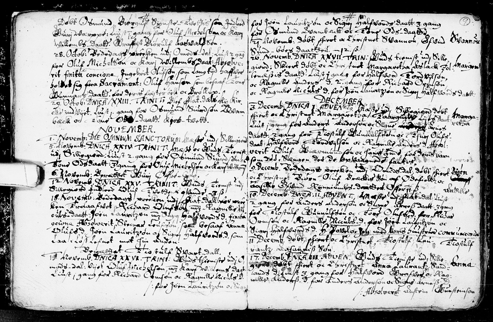 Seljord kirkebøker, SAKO/A-20/F/Fa/L0001: Parish register (official) no. I 1, 1654-1686, p. 9