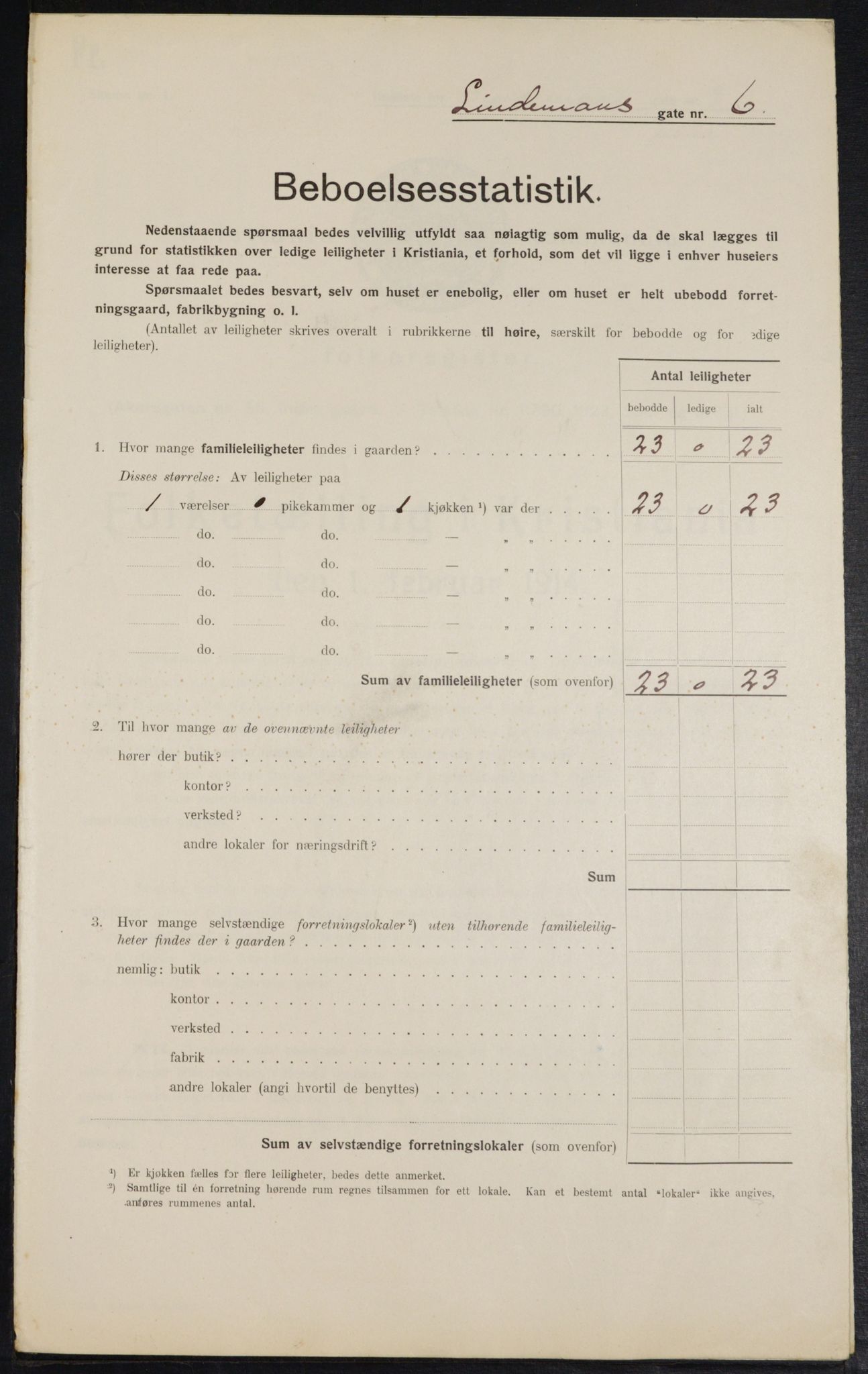 OBA, Municipal Census 1914 for Kristiania, 1914, p. 57615