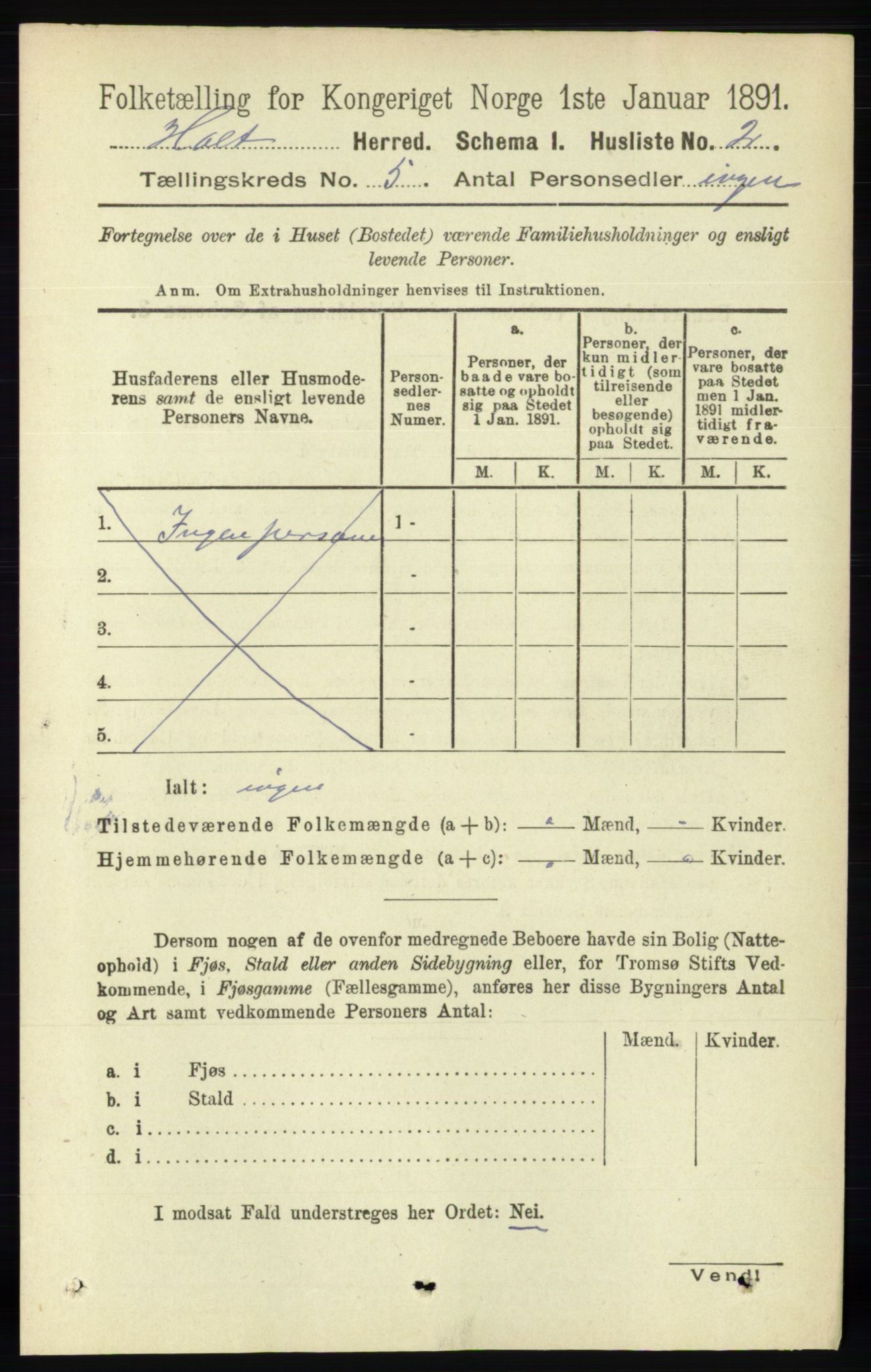 RA, 1891 census for 0914 Holt, 1891, p. 2216