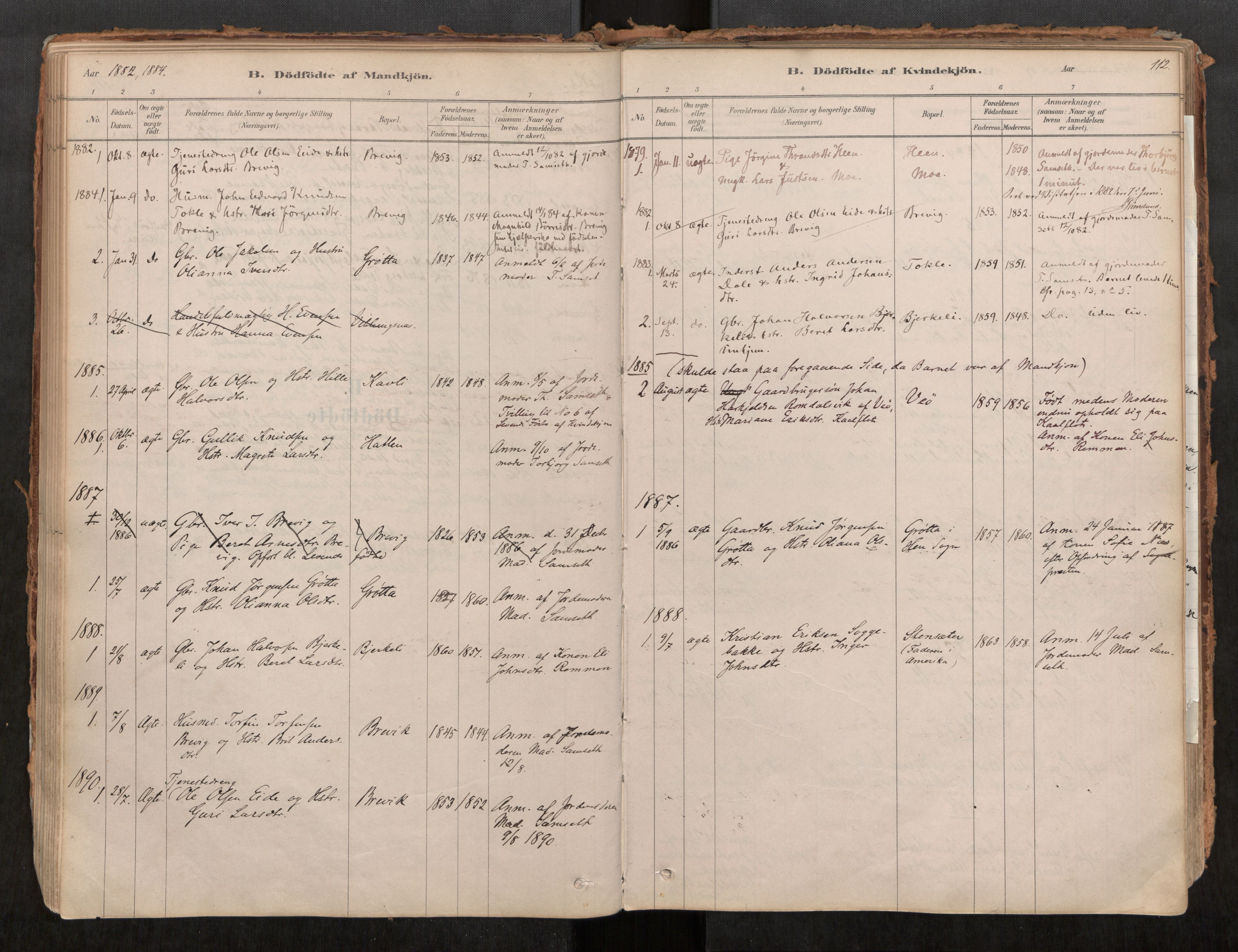 Ministerialprotokoller, klokkerbøker og fødselsregistre - Møre og Romsdal, AV/SAT-A-1454/545/L0594: Parish register (official) no. 545A03, 1878-1920, p. 112