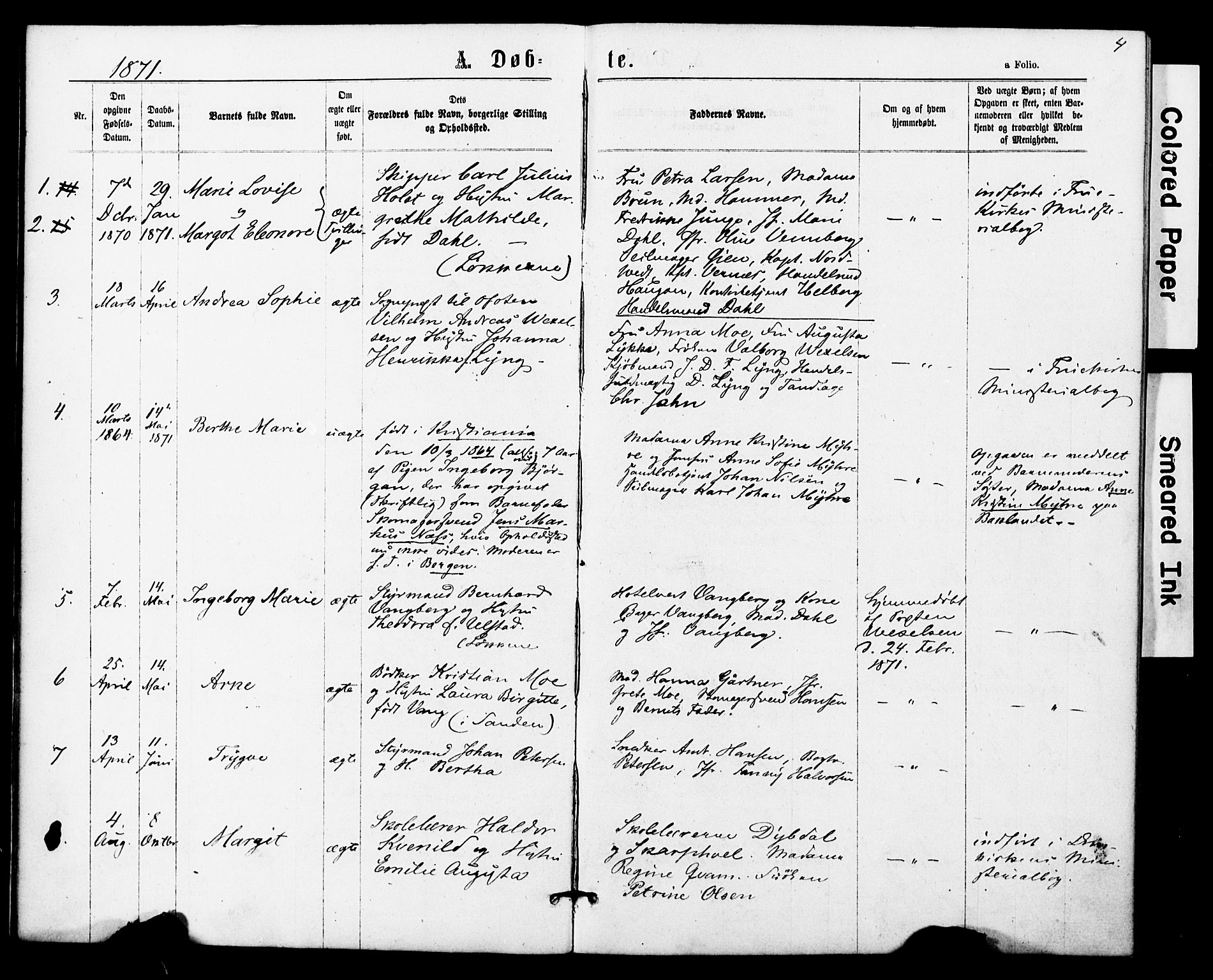 Ministerialprotokoller, klokkerbøker og fødselsregistre - Sør-Trøndelag, SAT/A-1456/623/L0469: Parish register (official) no. 623A03, 1868-1883, p. 4
