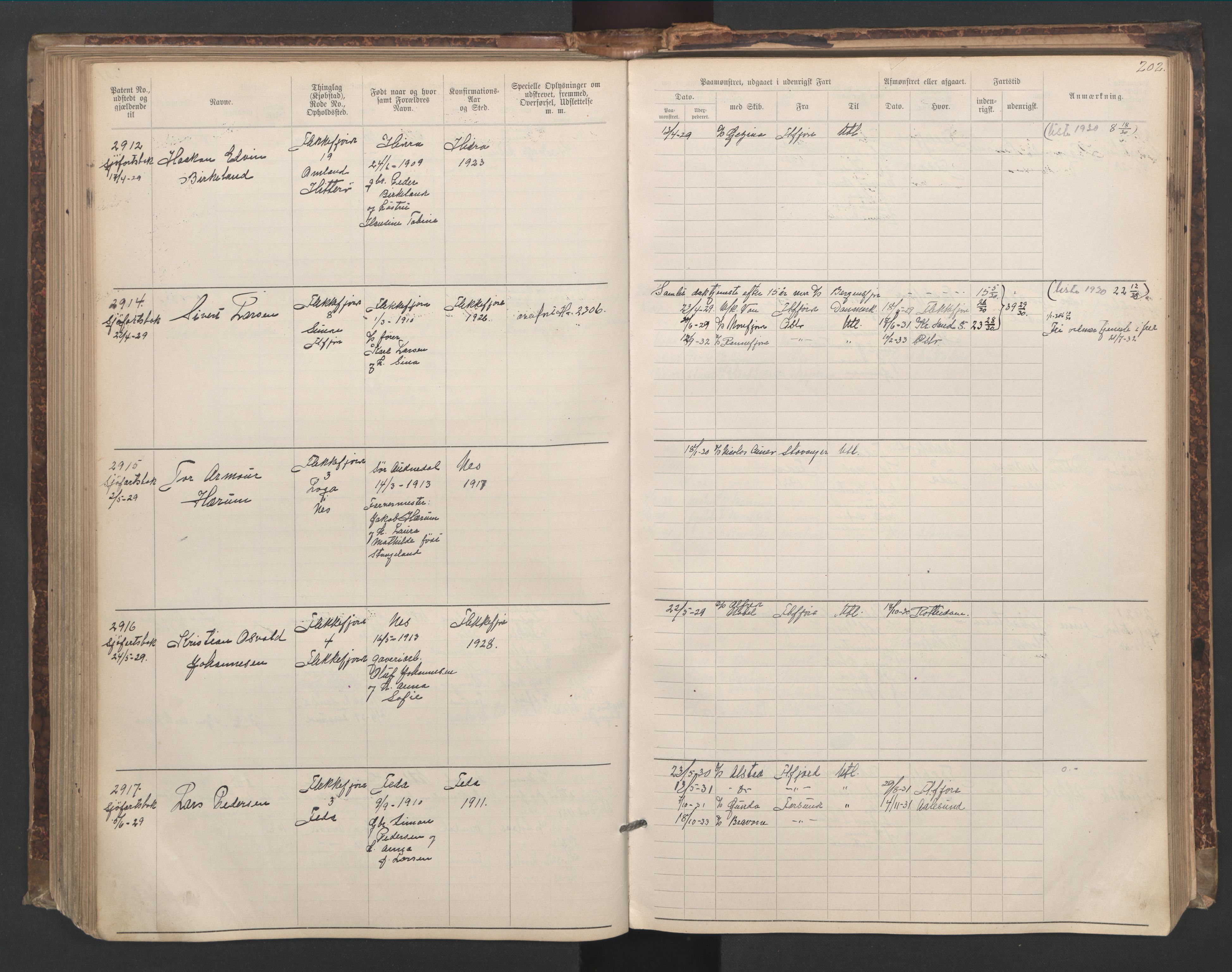 Flekkefjord mønstringskrets, AV/SAK-2031-0018/F/Fa/L0006: Annotasjonsrulle nr 1916-2964 med register, Æ-3, 1891-1948, p. 233