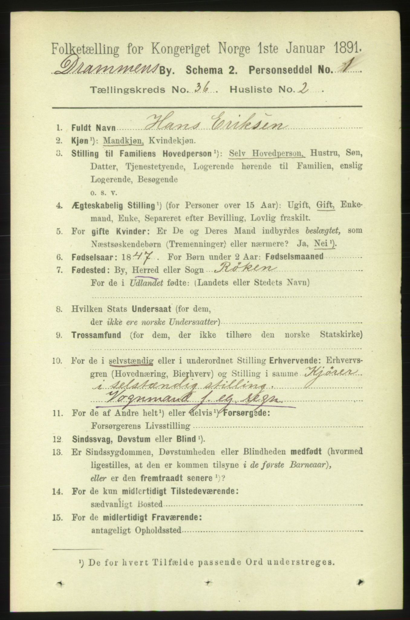 RA, 1891 census for 0602 Drammen, 1891, p. 22161