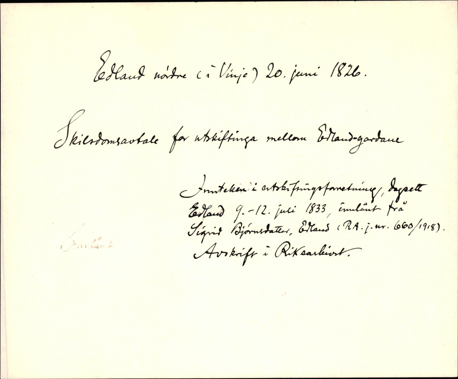 Riksarkivets diplomsamling, AV/RA-EA-5965/F35/F35d/L0006: Innlånte diplomer, seddelregister, 1691-1858, p. 713