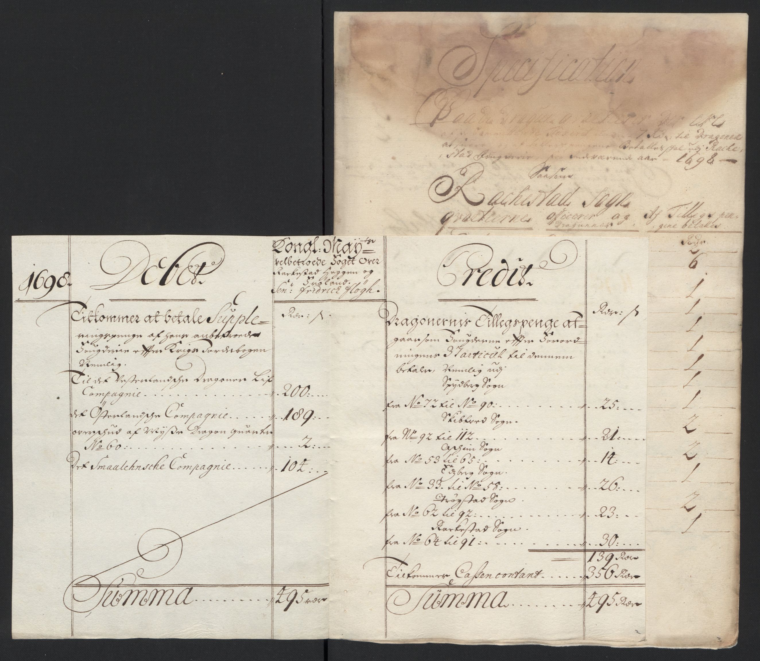 Rentekammeret inntil 1814, Reviderte regnskaper, Fogderegnskap, AV/RA-EA-4092/R07/L0288: Fogderegnskap Rakkestad, Heggen og Frøland, 1698, p. 263