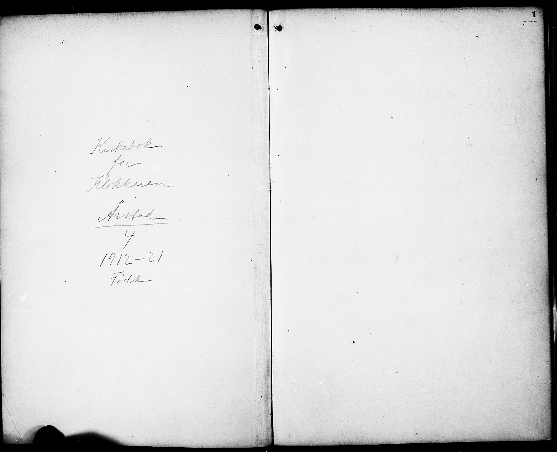 Årstad Sokneprestembete, SAB/A-79301/H/Hab/L0003: Parish register (copy) no. A 3, 1912-1921, p. 1