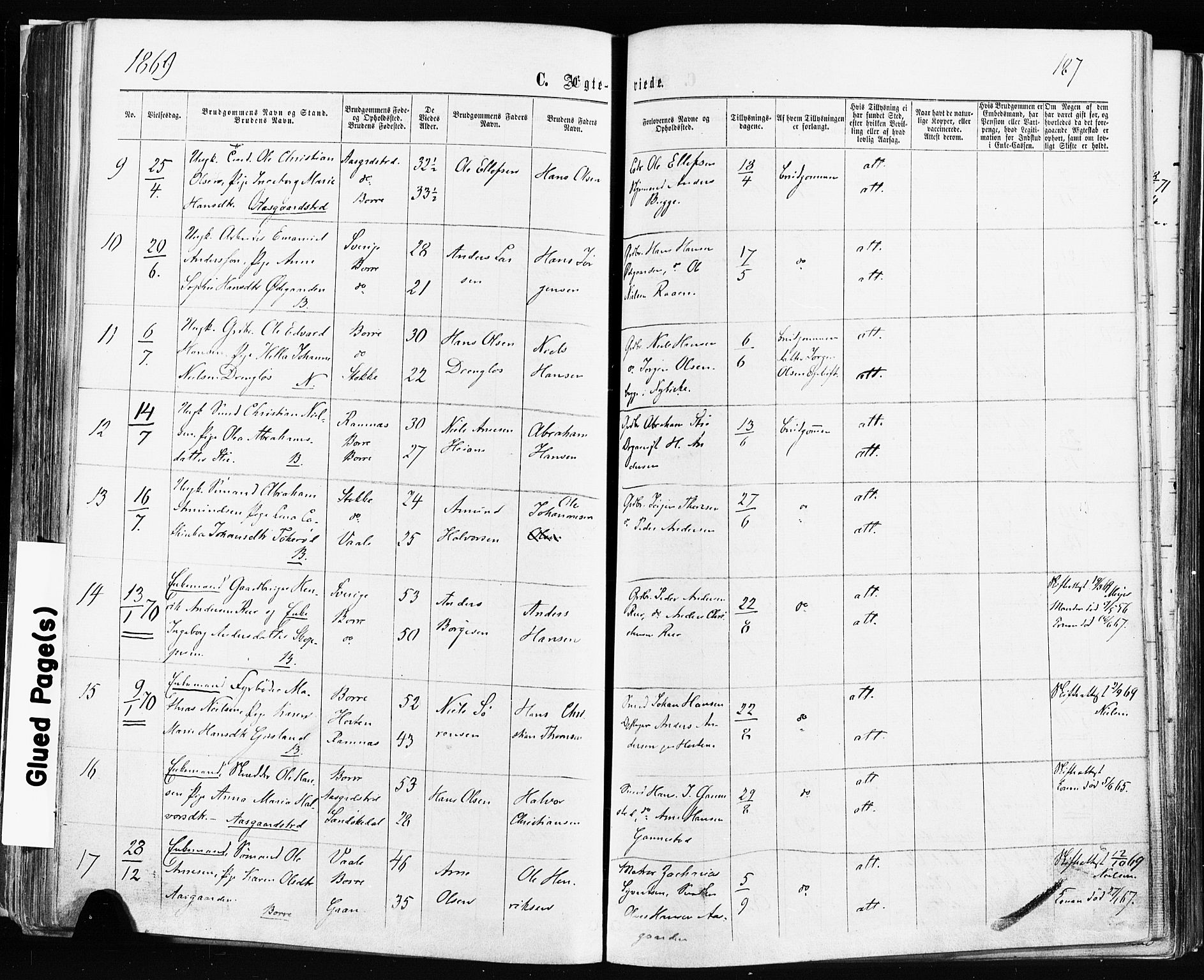 Borre kirkebøker, AV/SAKO-A-338/F/Fa/L0008: Parish register (official) no. I 8, 1868-1877, p. 187