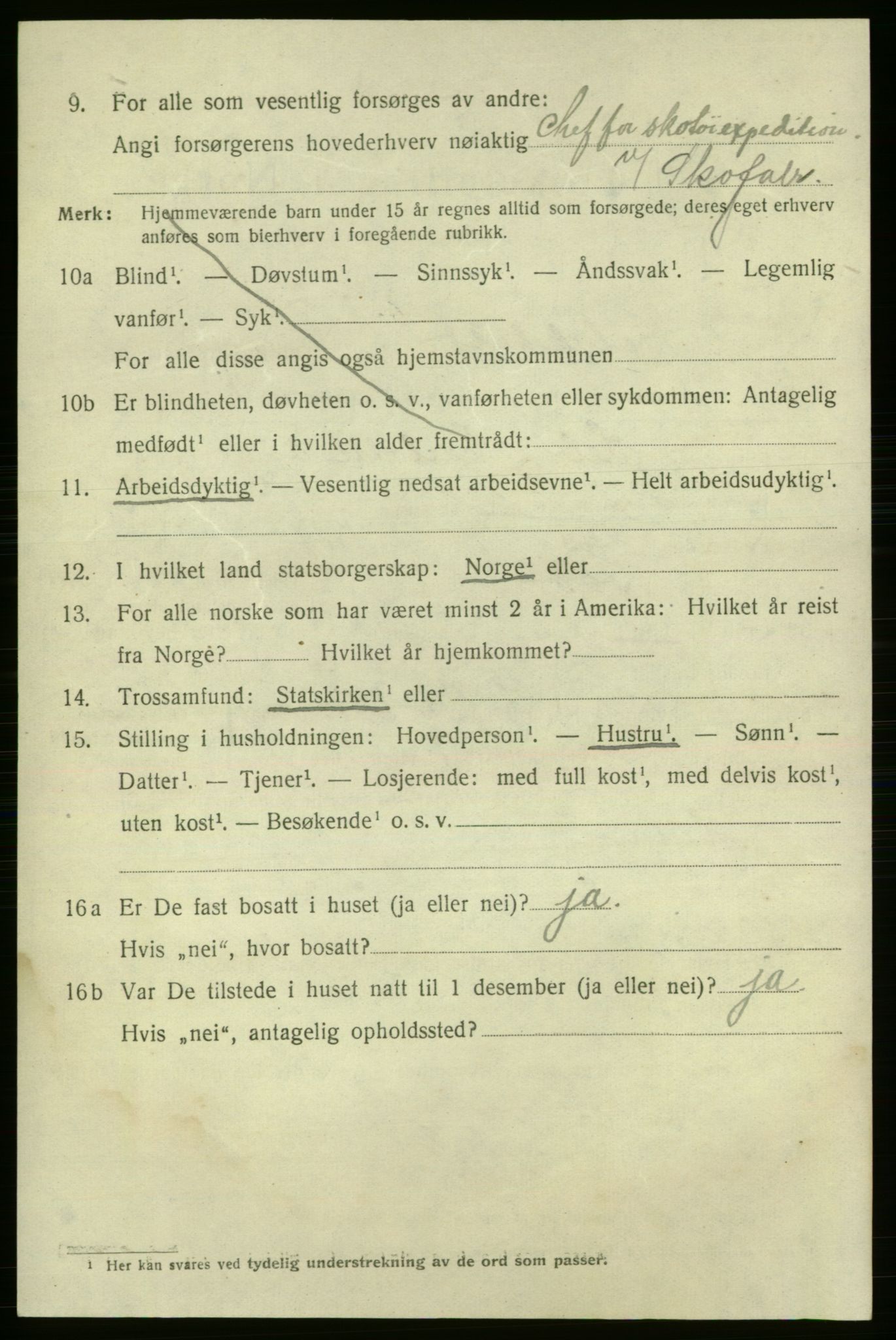 SAO, 1920 census for Fredrikshald, 1920, p. 16956