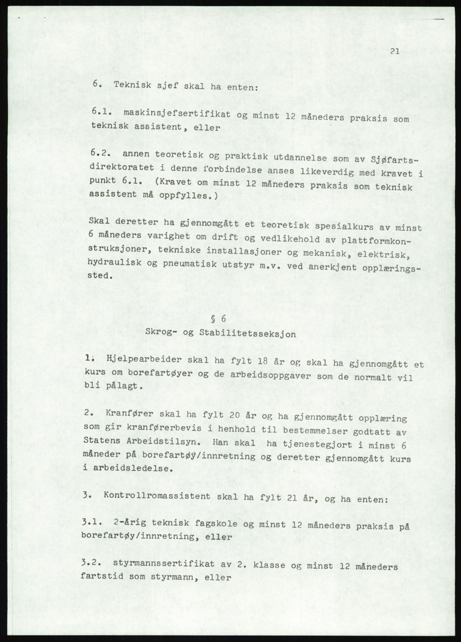 Justisdepartementet, Granskningskommisjonen ved Alexander Kielland-ulykken 27.3.1980, AV/RA-S-1165/D/L0012: H Sjøfartsdirektoratet/Skipskontrollen (Doku.liste + H1-H11, H13, H16-H22 av 52), 1980-1981, p. 361