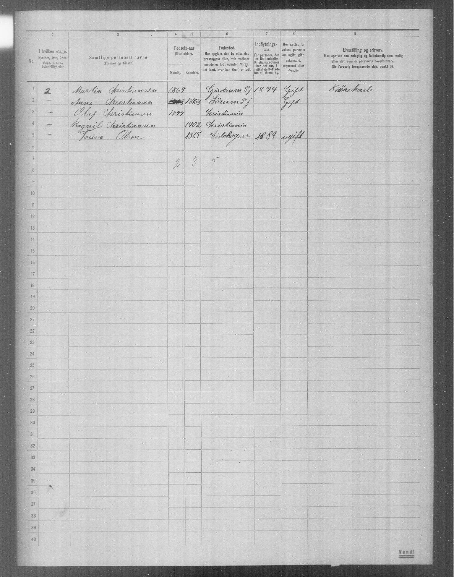 OBA, Municipal Census 1904 for Kristiania, 1904, p. 22202