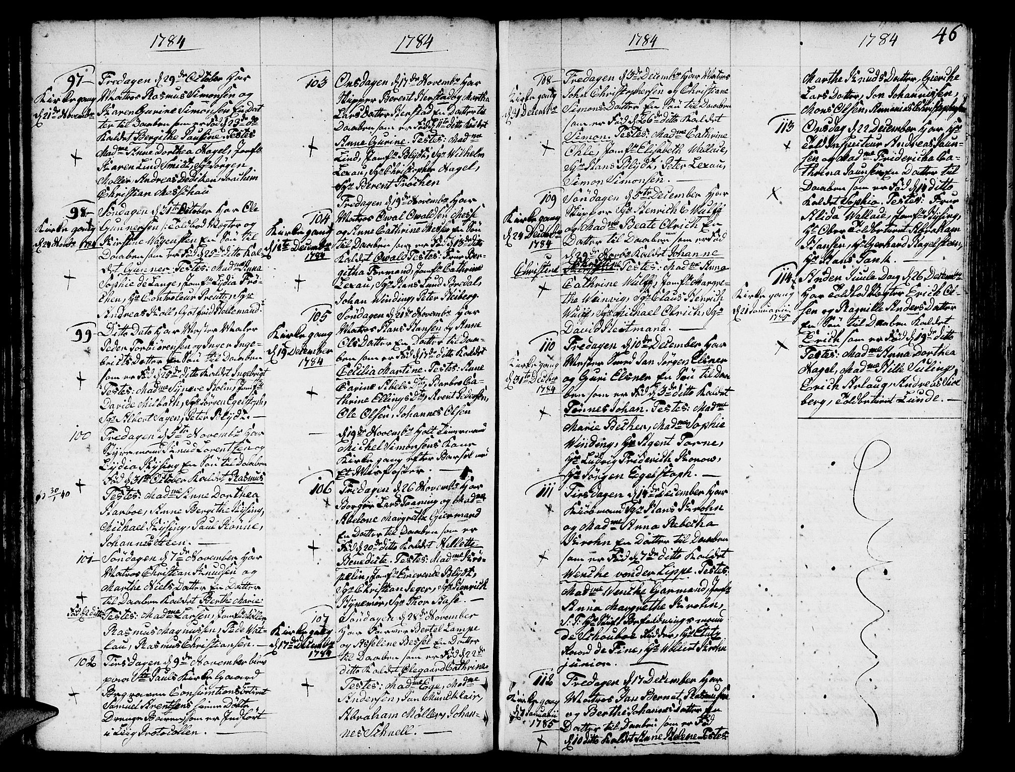 Nykirken Sokneprestembete, SAB/A-77101/H/Haa/L0005: Parish register (official) no. A 5, 1775-1808, p. 46