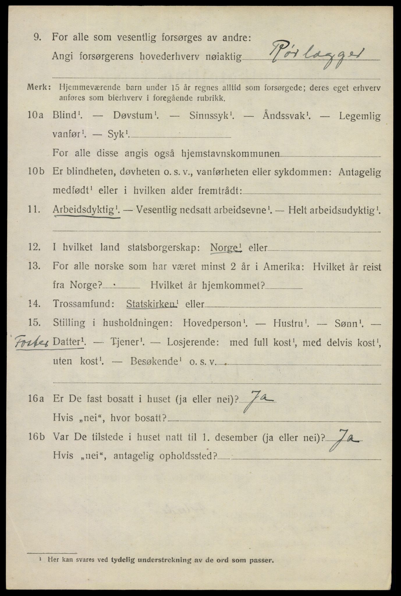 SAO, 1920 census for Spydeberg, 1920, p. 2810