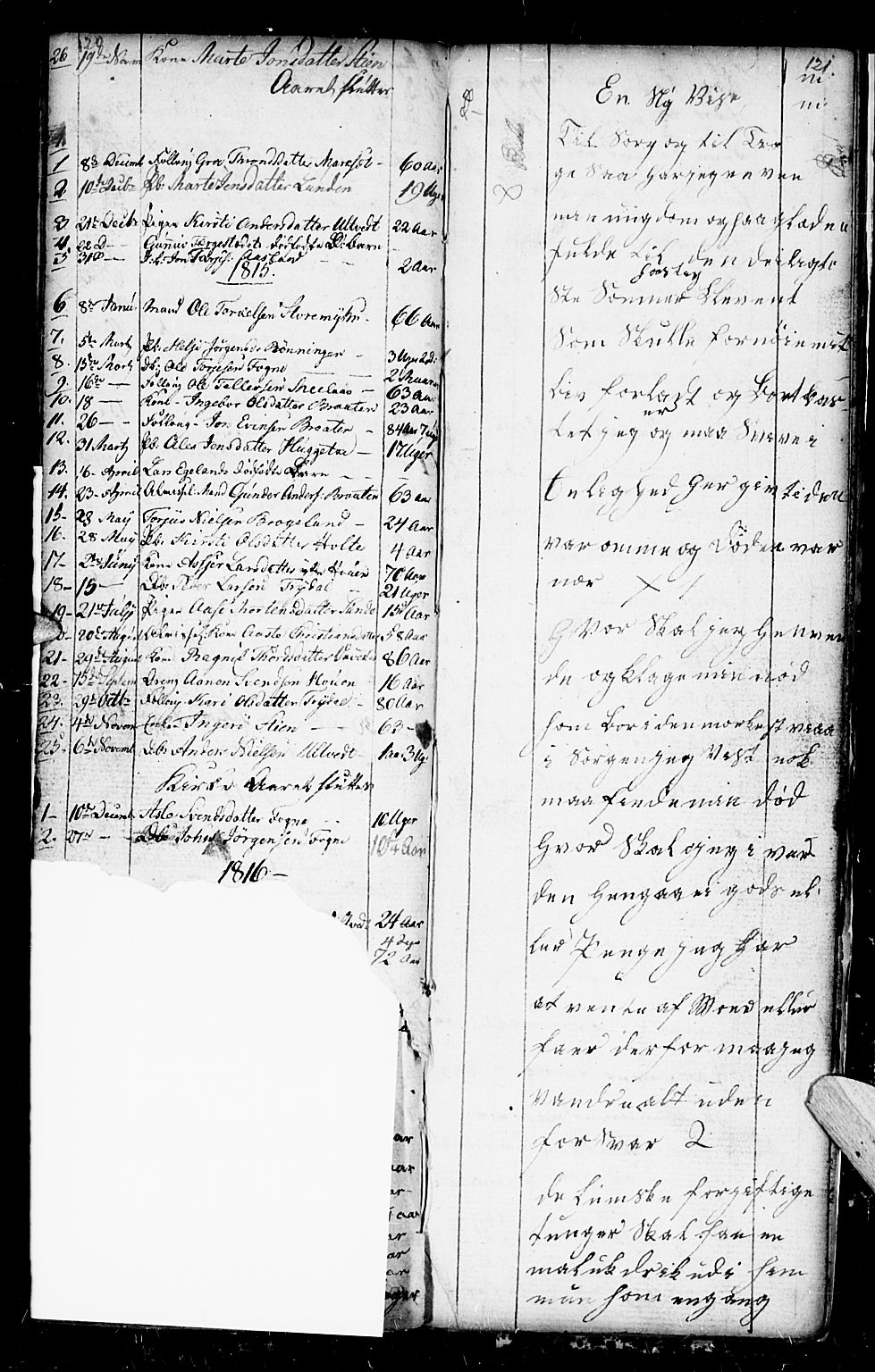 Gjerstad sokneprestkontor, SAK/1111-0014/F/Fb/Fba/L0001: Parish register (copy) no. B 1, 1797-1816, p. 120-121